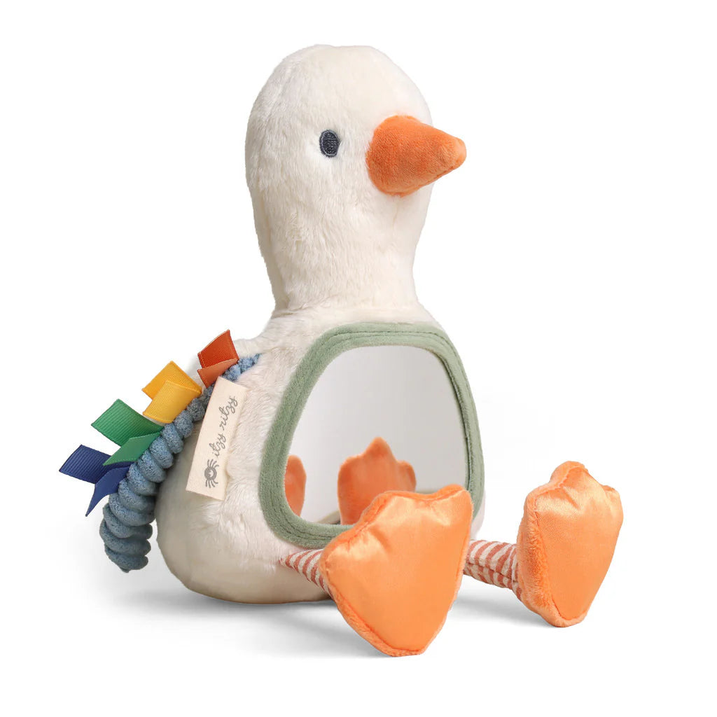 Itzy Ritzy Itzy Bitzy Mirror Sensory Tummy Time Mirror | Gracie the Goose