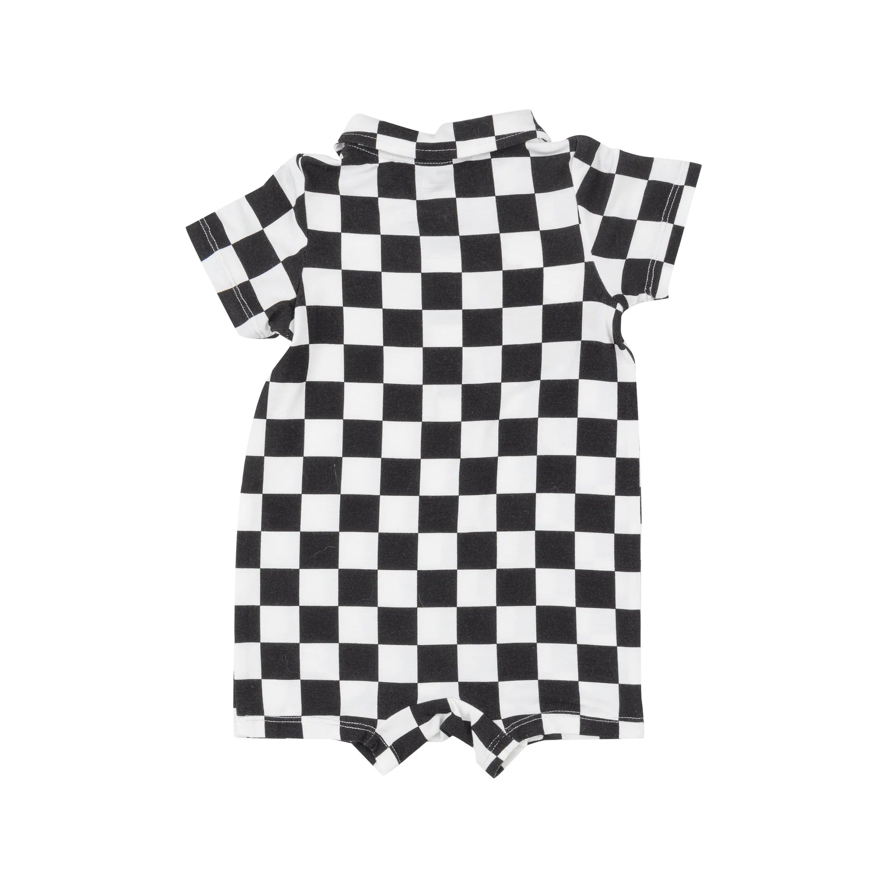 Checkerboard Polo Shortie - Twinkle Twinkle Little One