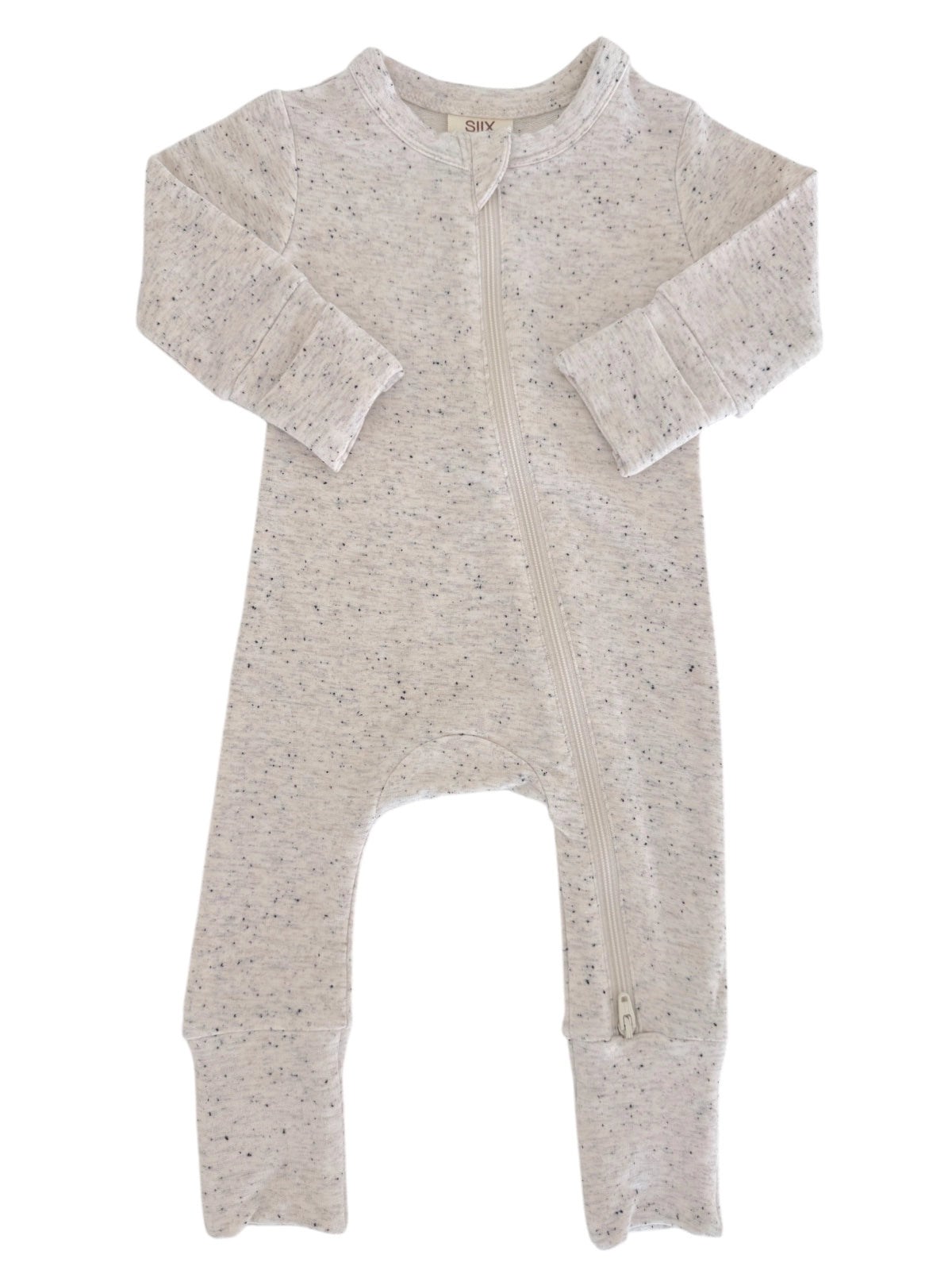 Dove Speckle 2-Way Zip Romper - Twinkle Twinkle Little One