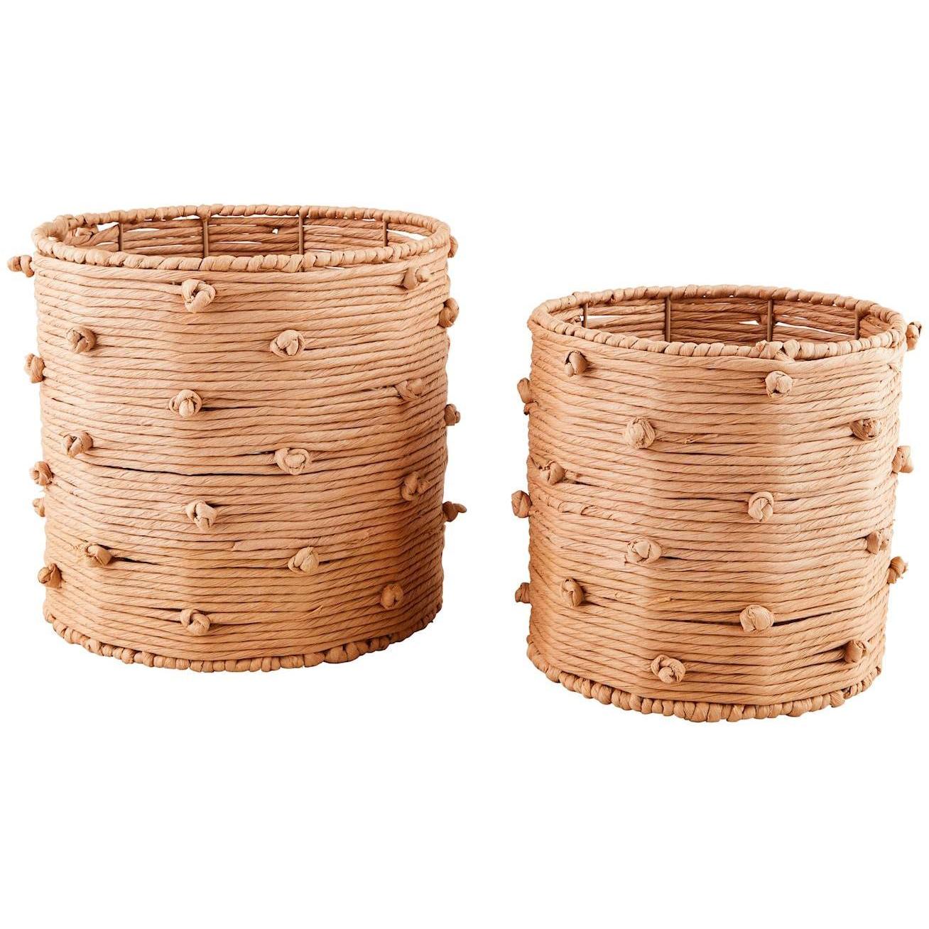 Natural Knot Rope Basket Set
