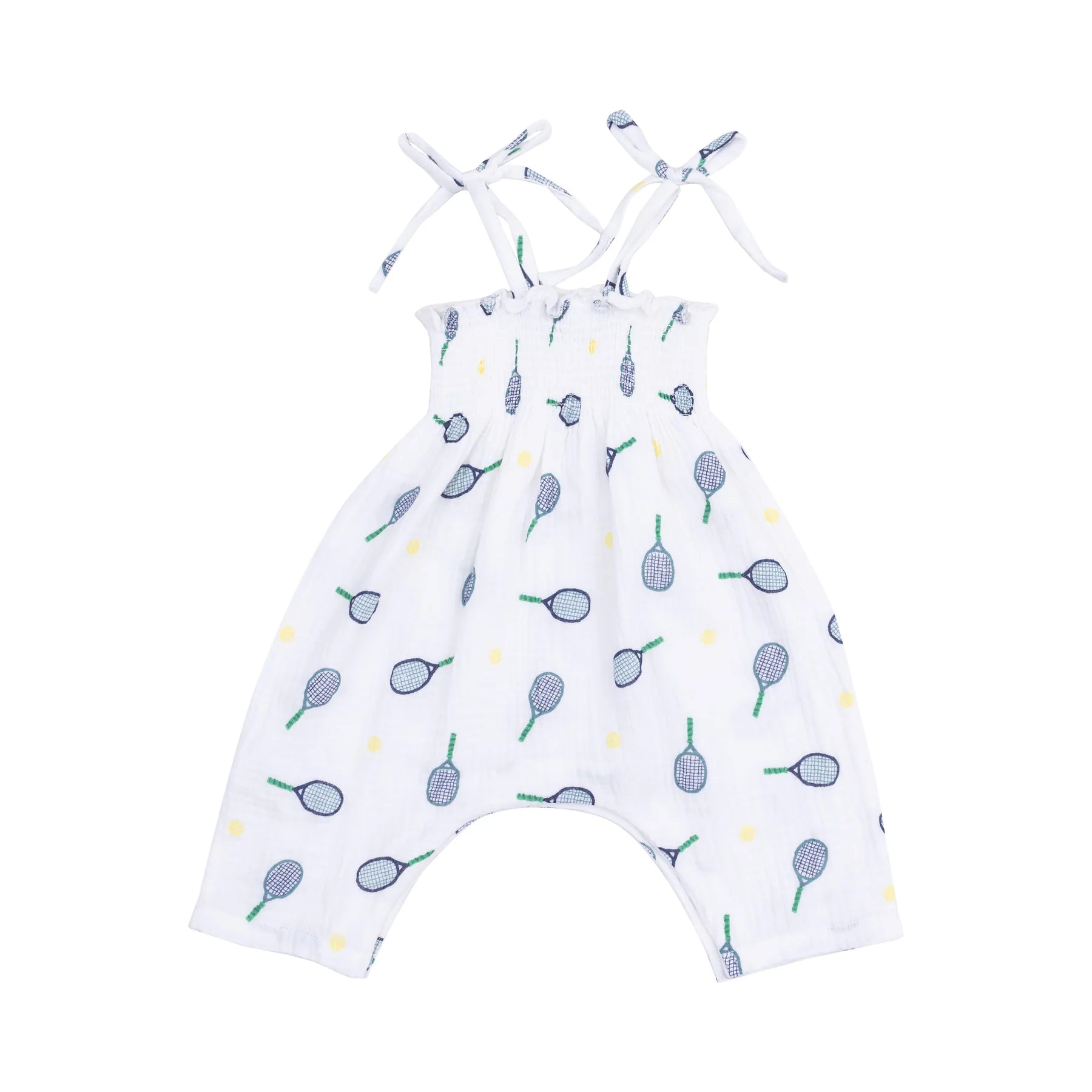 Tennis Smocked Romper - Twinkle Twinkle Little One