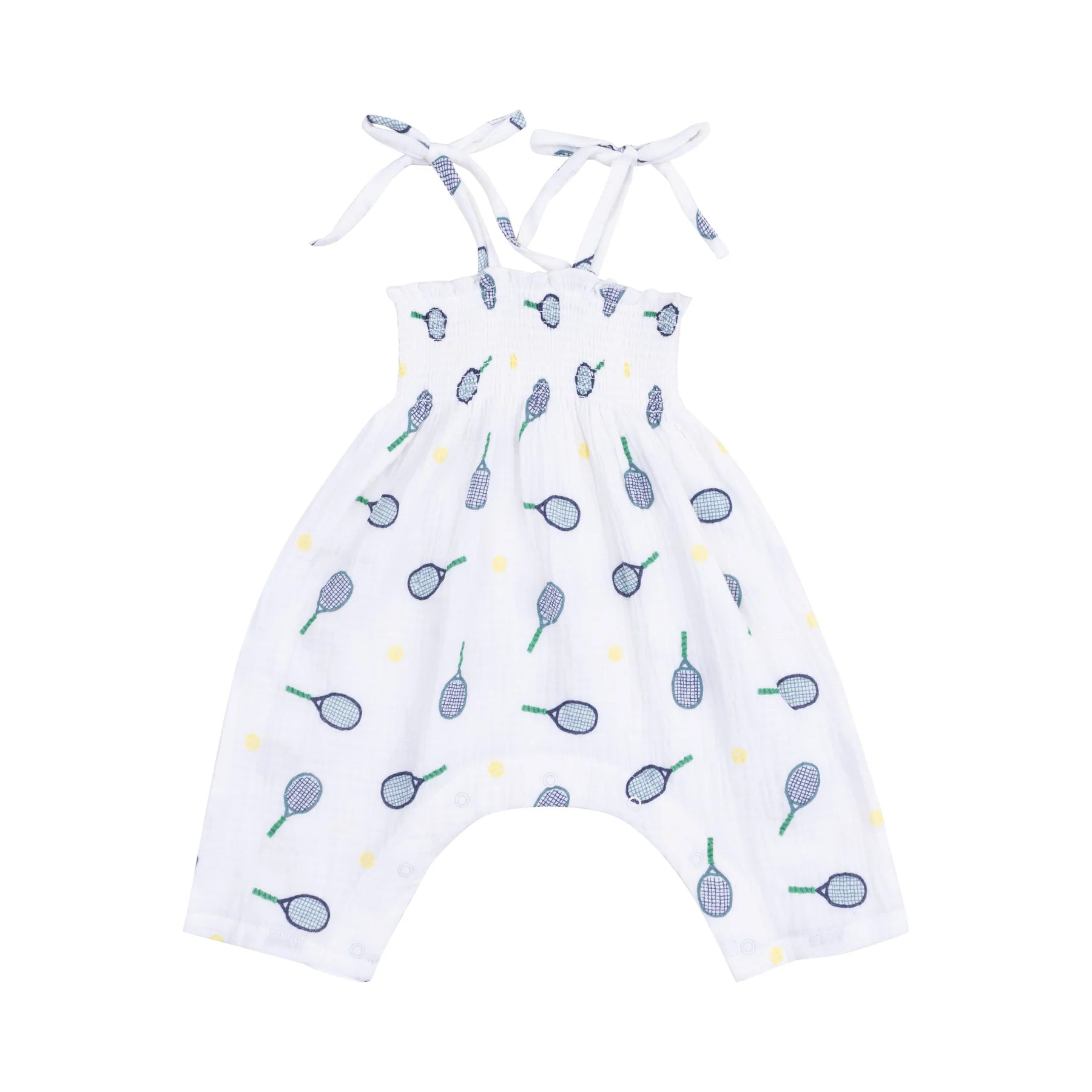 Tennis Smocked Romper - Twinkle Twinkle Little One