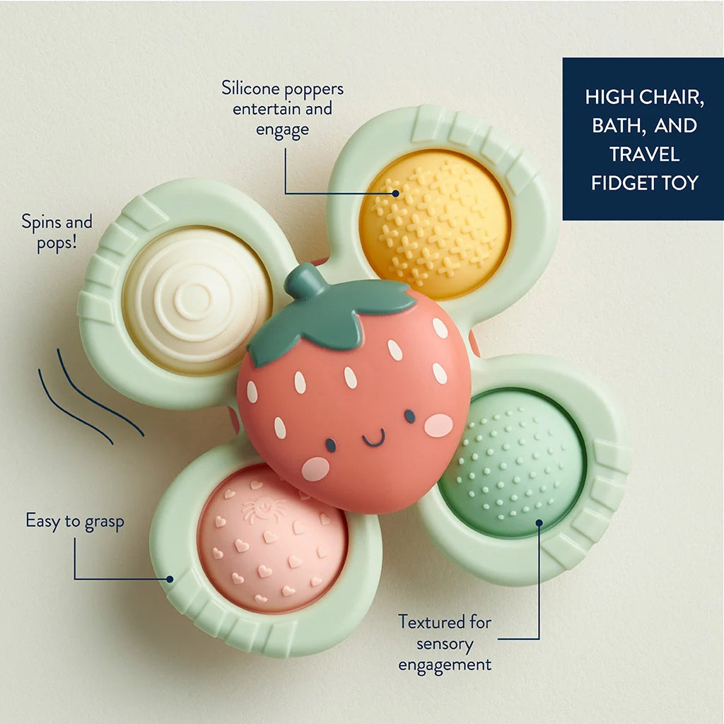 Itzy Ritzy Itzy Pop & Whirl Bath + Travel Toy | Strawberry