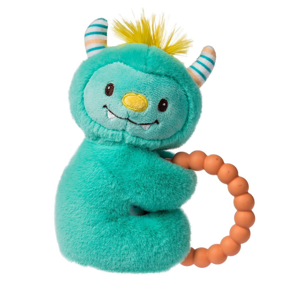 Mookie Monster Teether Rattle – 6″ - Twinkle Twinkle Little One