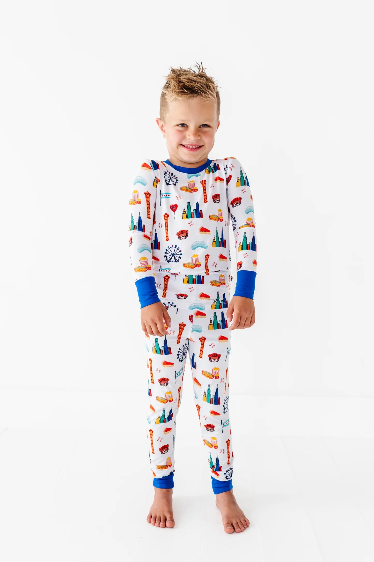 Sweet Home Chicago Kids Pajamas - Blue
