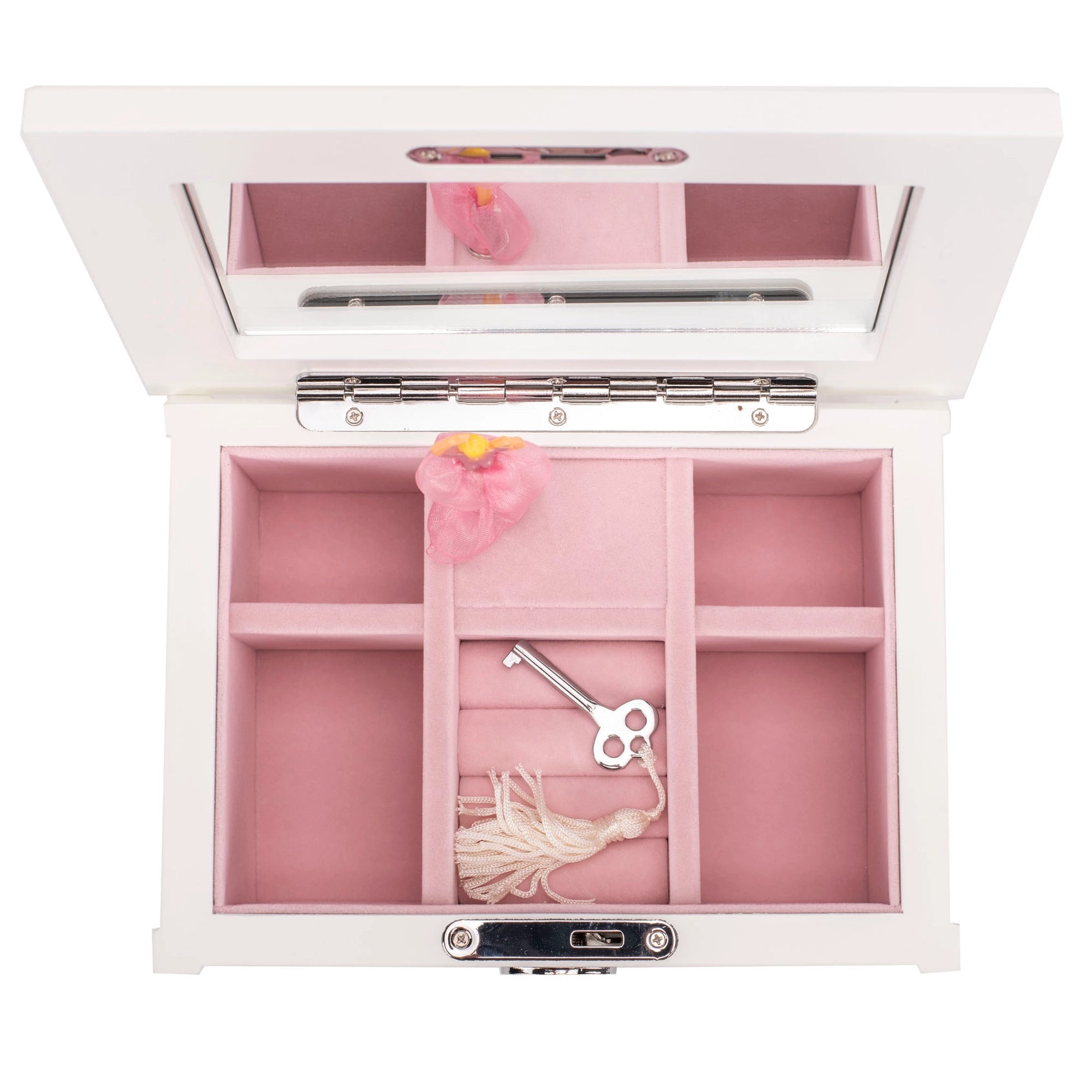Classic Ballerina Musical Jewelry Box with Key – Swan Lake