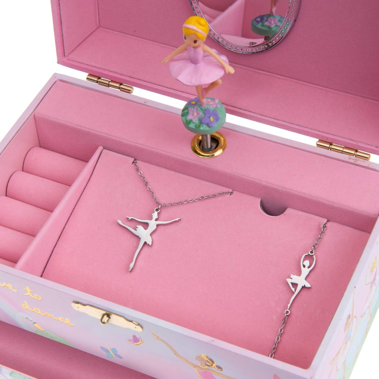 Rainbow Ballerina 1 Drawer Musical Jewelry Box & Jewelry Set - Twinkle Twinkle Little One