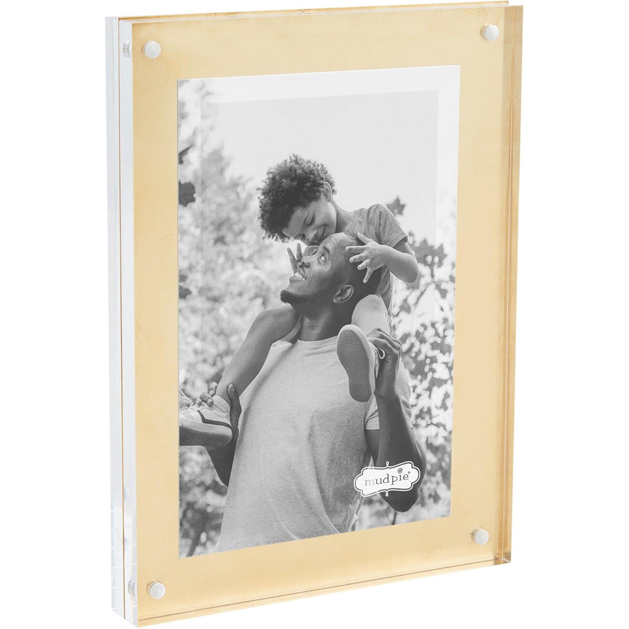 Small Brass Acrylic Frames