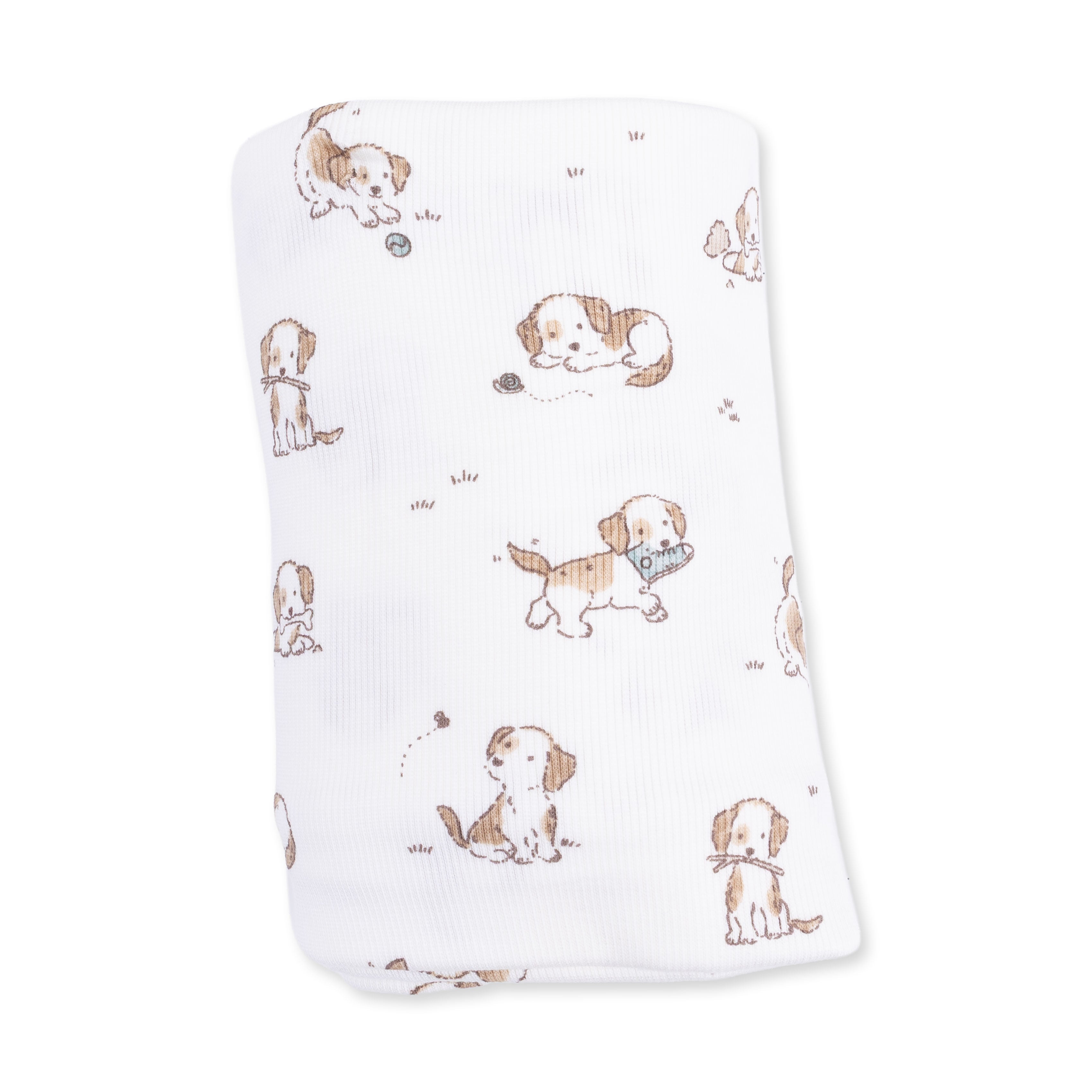 Angel Dear Explorer Puppy Blue Swaddle Blanket