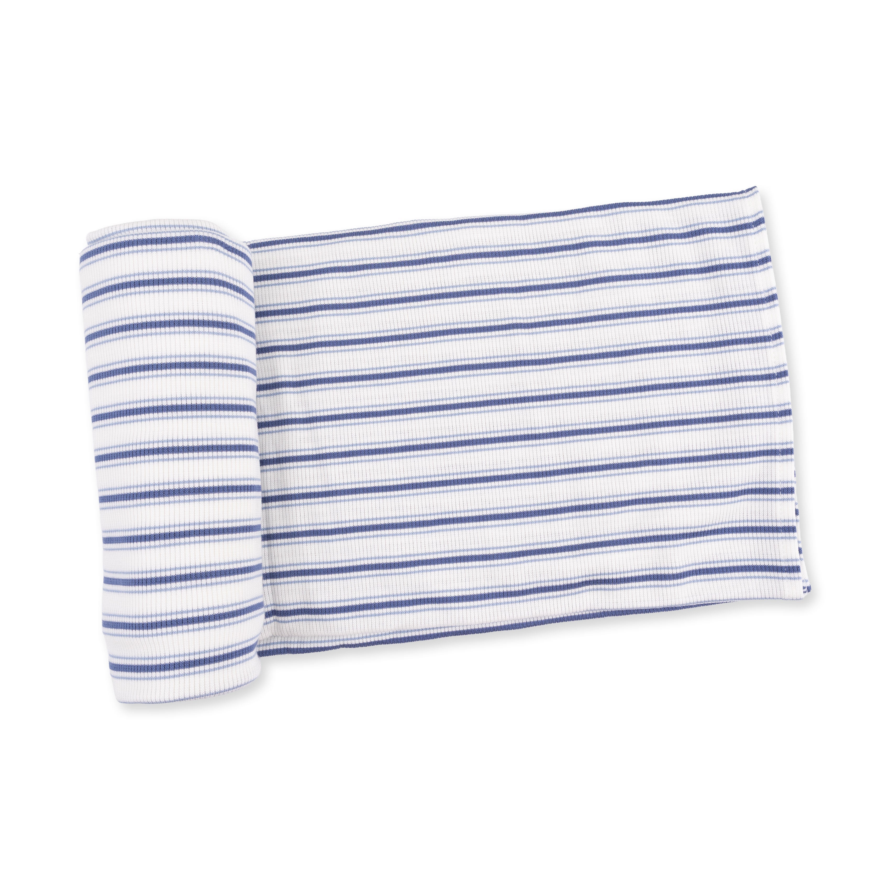 Angel Dear Vintage Stripe Blue Swaddle Blanket