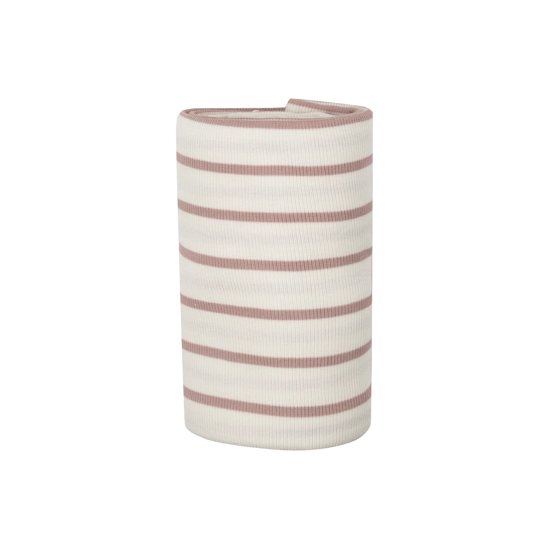 Model Rib French Stripe Misty Rose Swaddle Blanket - Twinkle Twinkle Little One