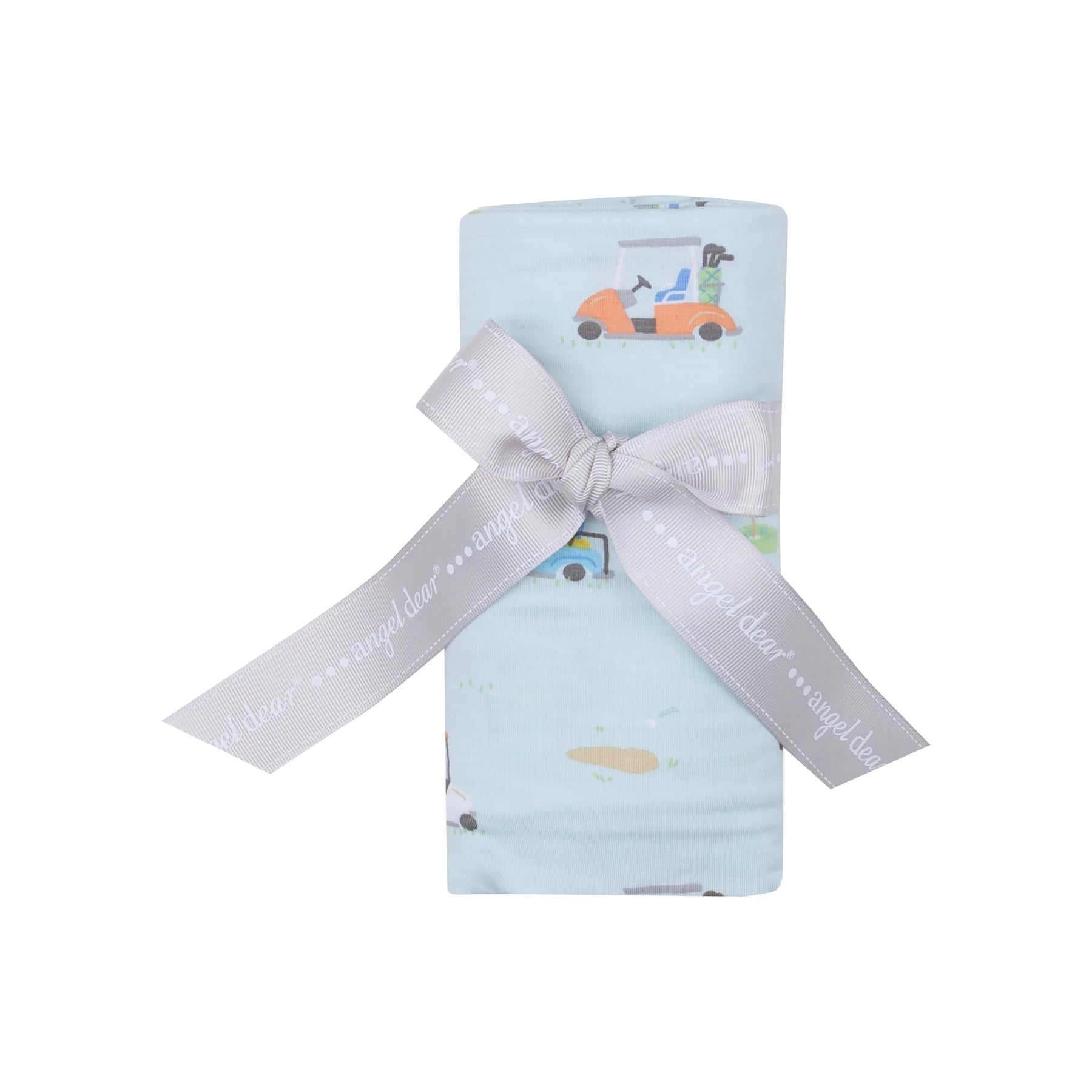 Golf Carts Blue Swaddle Blanket - Twinkle Twinkle Little One