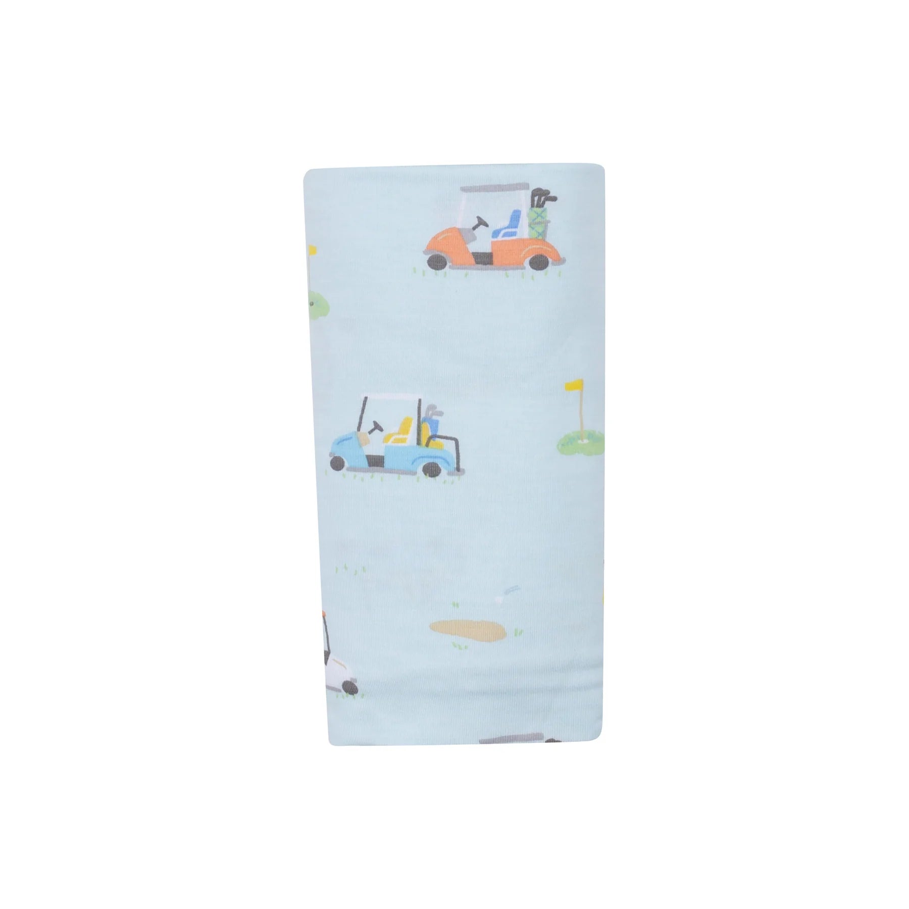Golf Carts Blue Swaddle Blanket - Twinkle Twinkle Little One