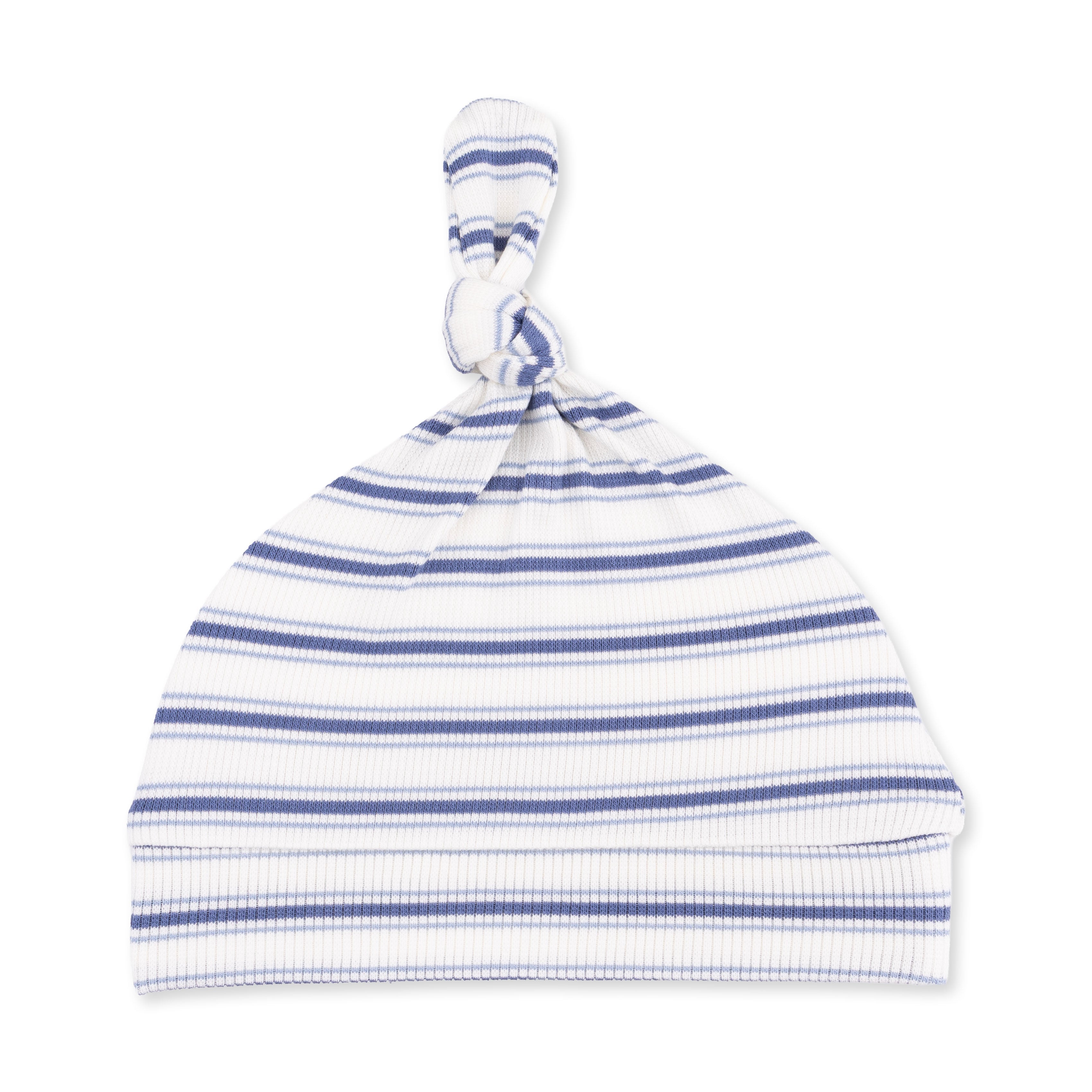 Angel Dear Vintage Stripe Blue Knotted Hat