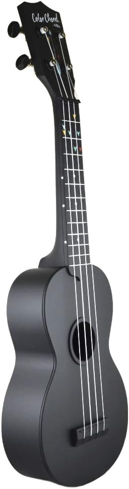 Learn to Play Color Cord Ukulele - Black - Twinkle Twinkle Little One