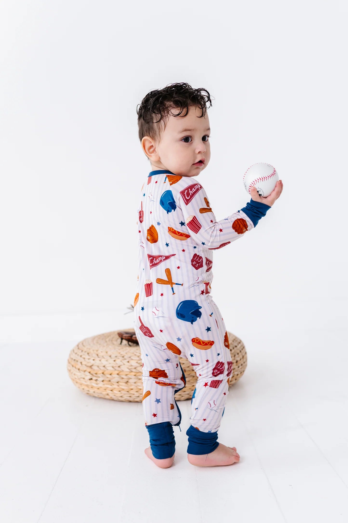 Stripes and Strikes Convertible Footies