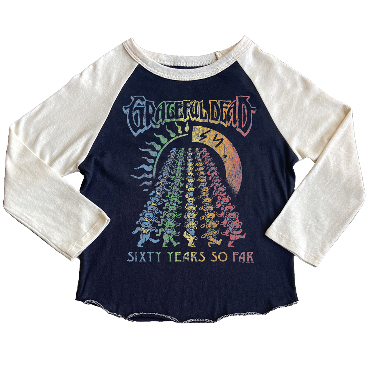 Grateful Dead 60 Years Recycled Raglan - Twinkle Twinkle Little One