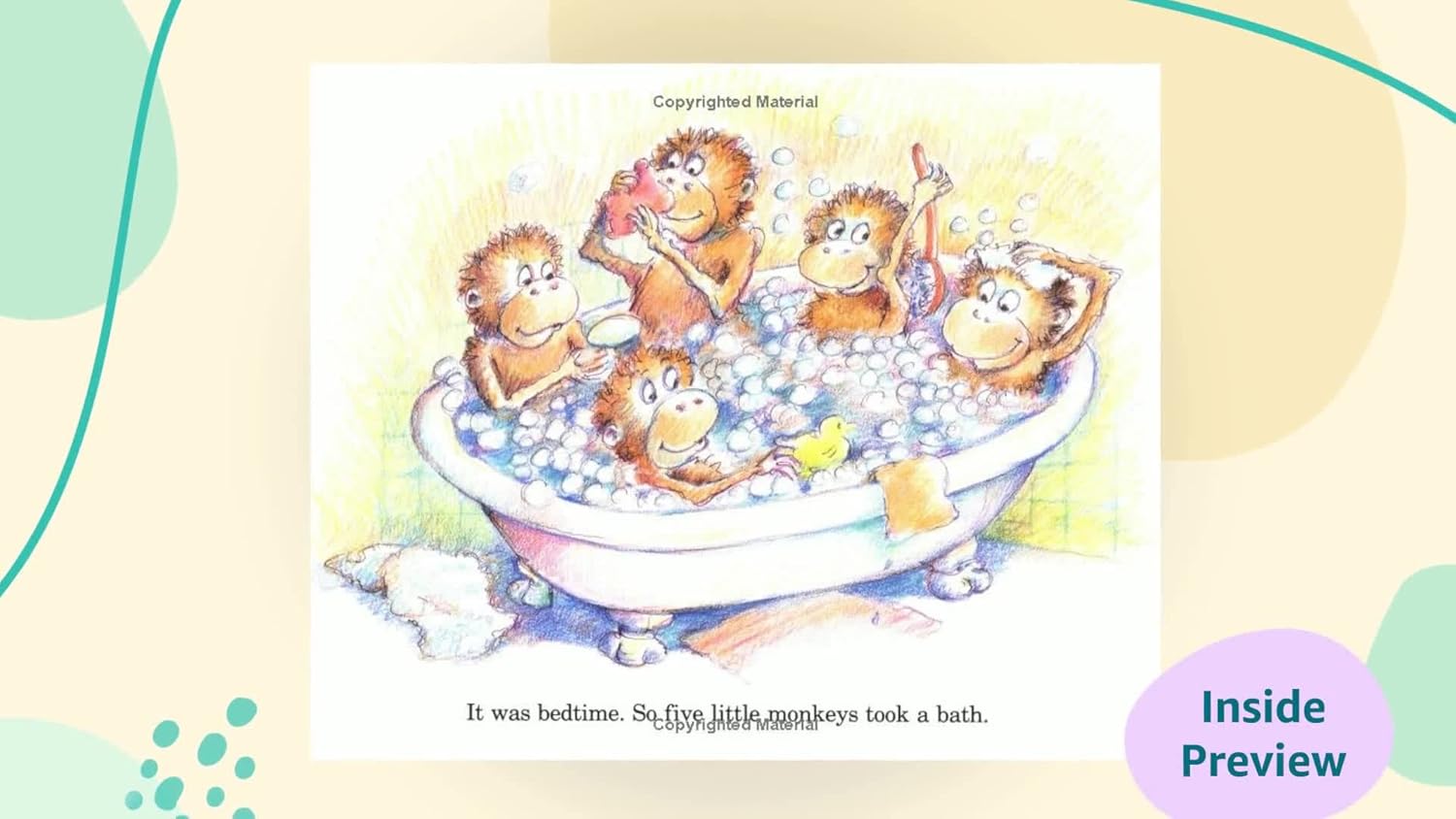 Five Little Monkeys Jumping on the Bed Board Book