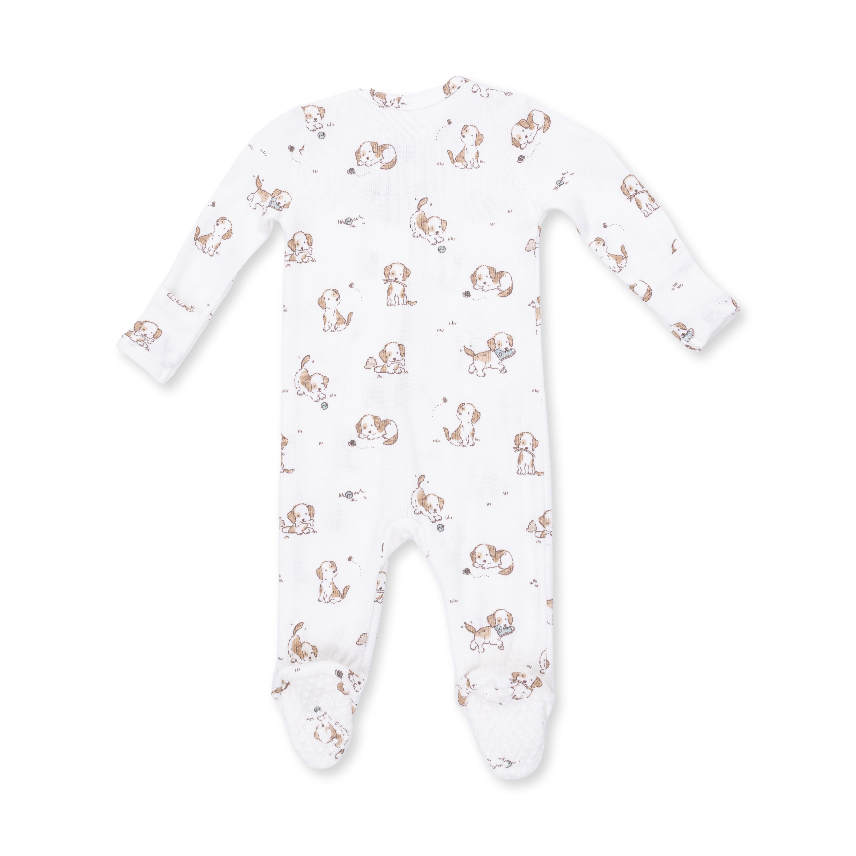 Angel Dear Explorer Puppy Blue 2 Way Zipper Footie