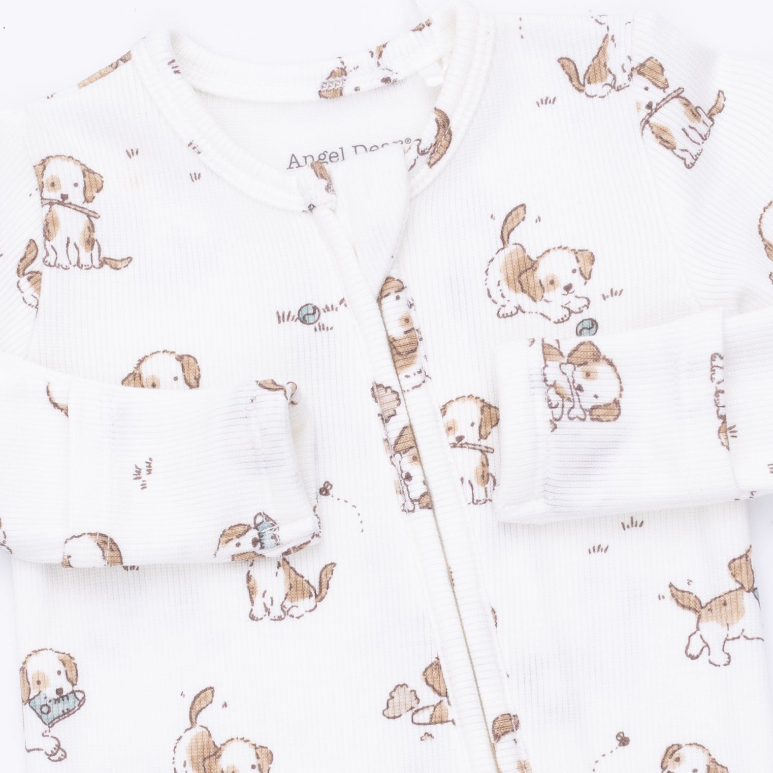 Angel Dear Explorer Puppy Blue 2 Way Zipper Footie