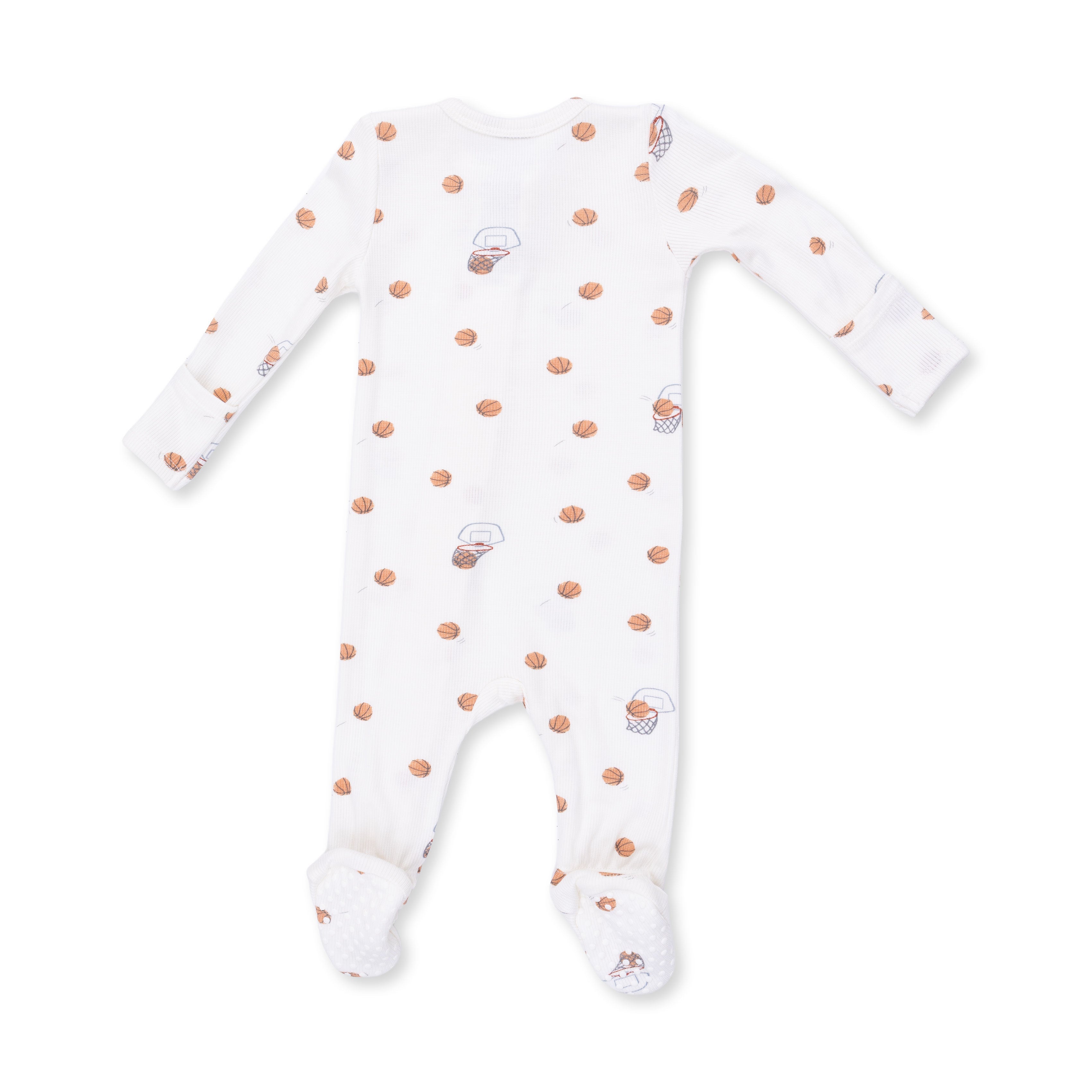 Angel Dear Mini Basketballs 2 Way Zipper Footie