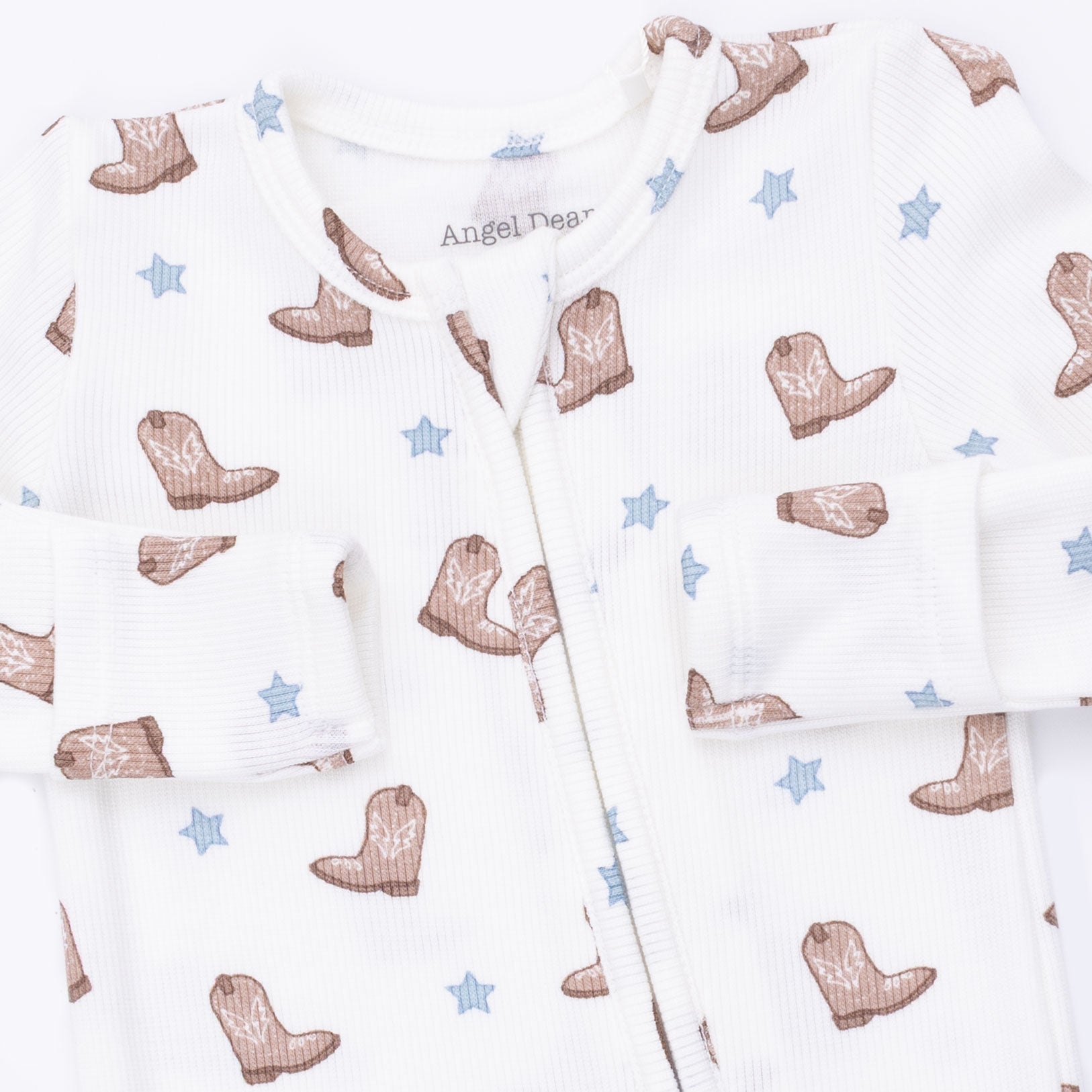 Angel Dear Mini Cowboy Boots 2 Way Zipper Footie