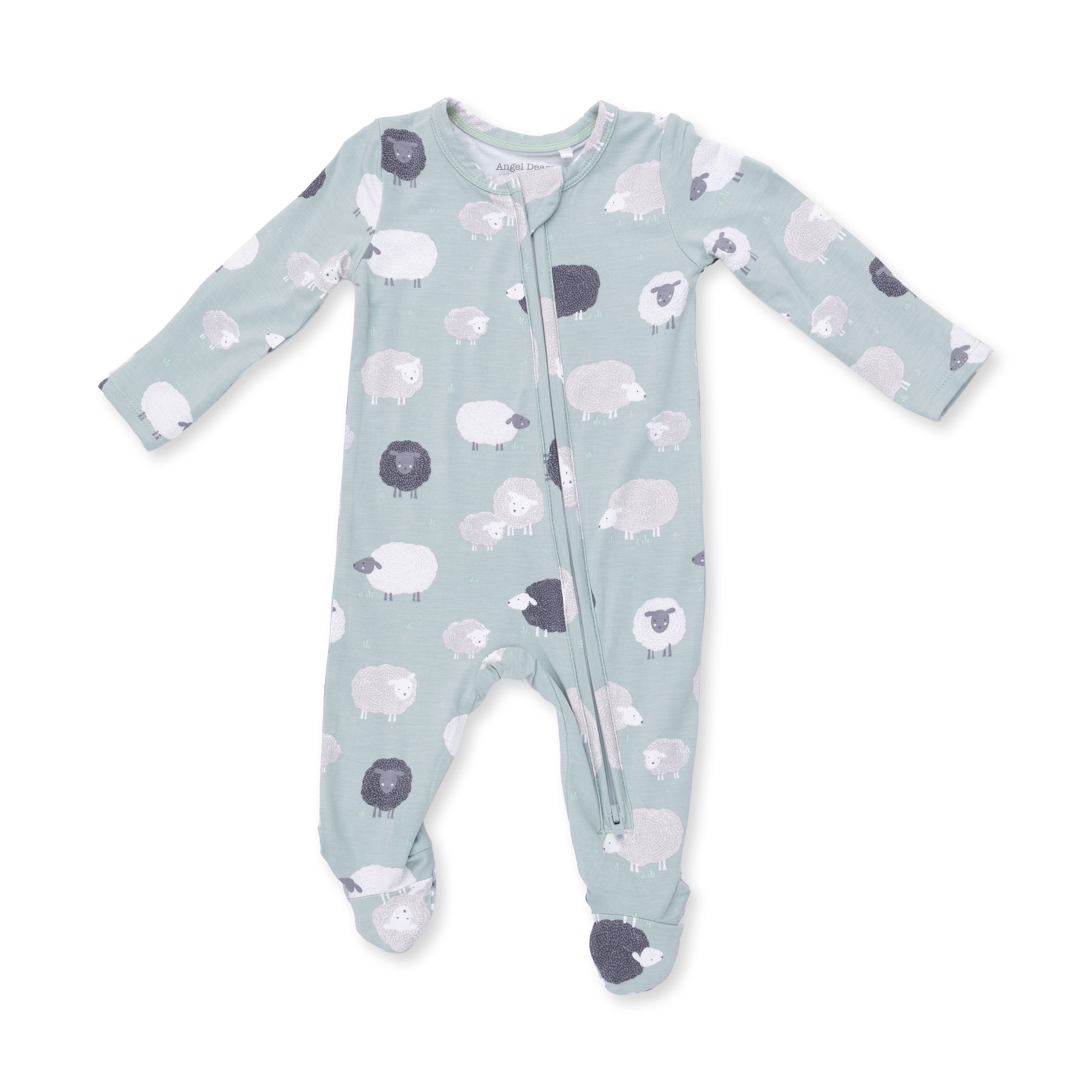 Angel Dear Black Sheep -2 Way Zipper Footie