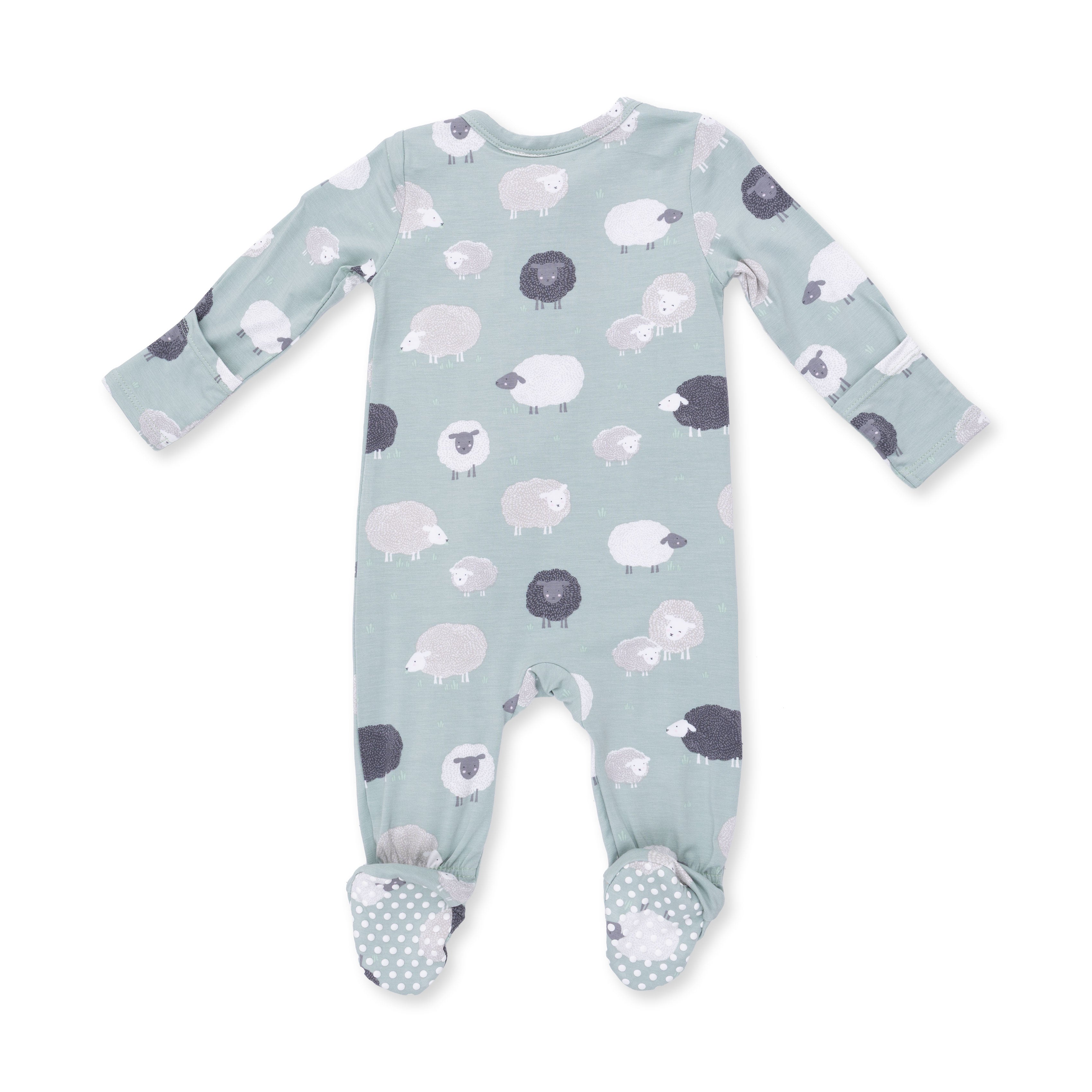 Angel Dear Black Sheep -2 Way Zipper Footie
