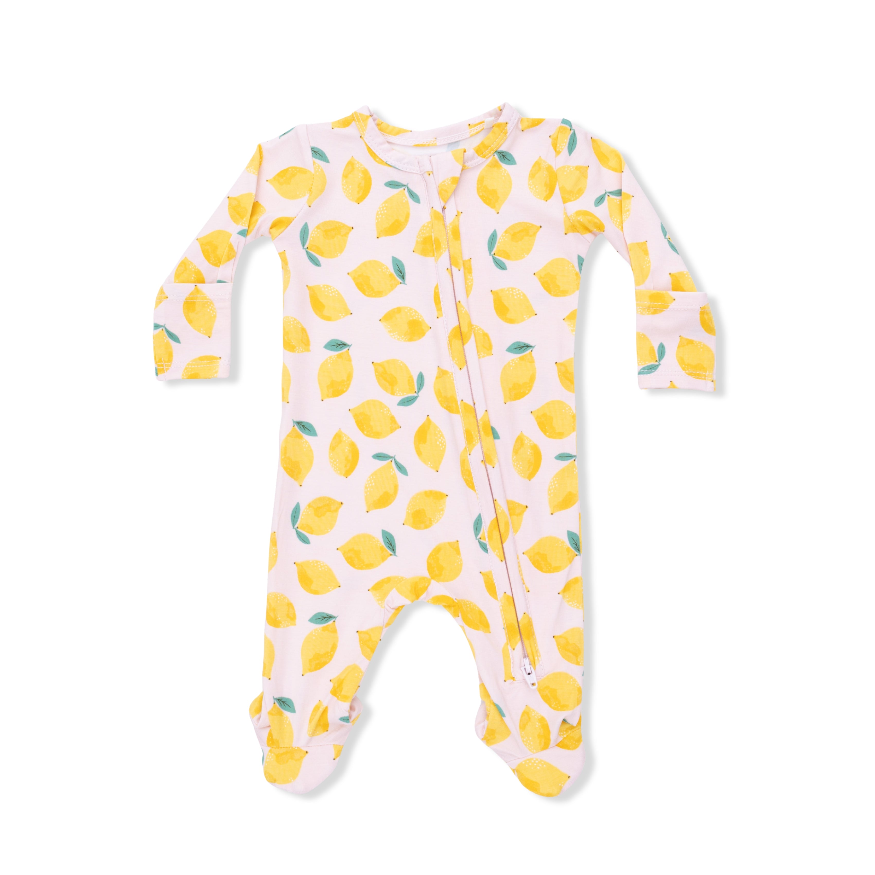Sunny Lemons 2 Way Zipper Footie