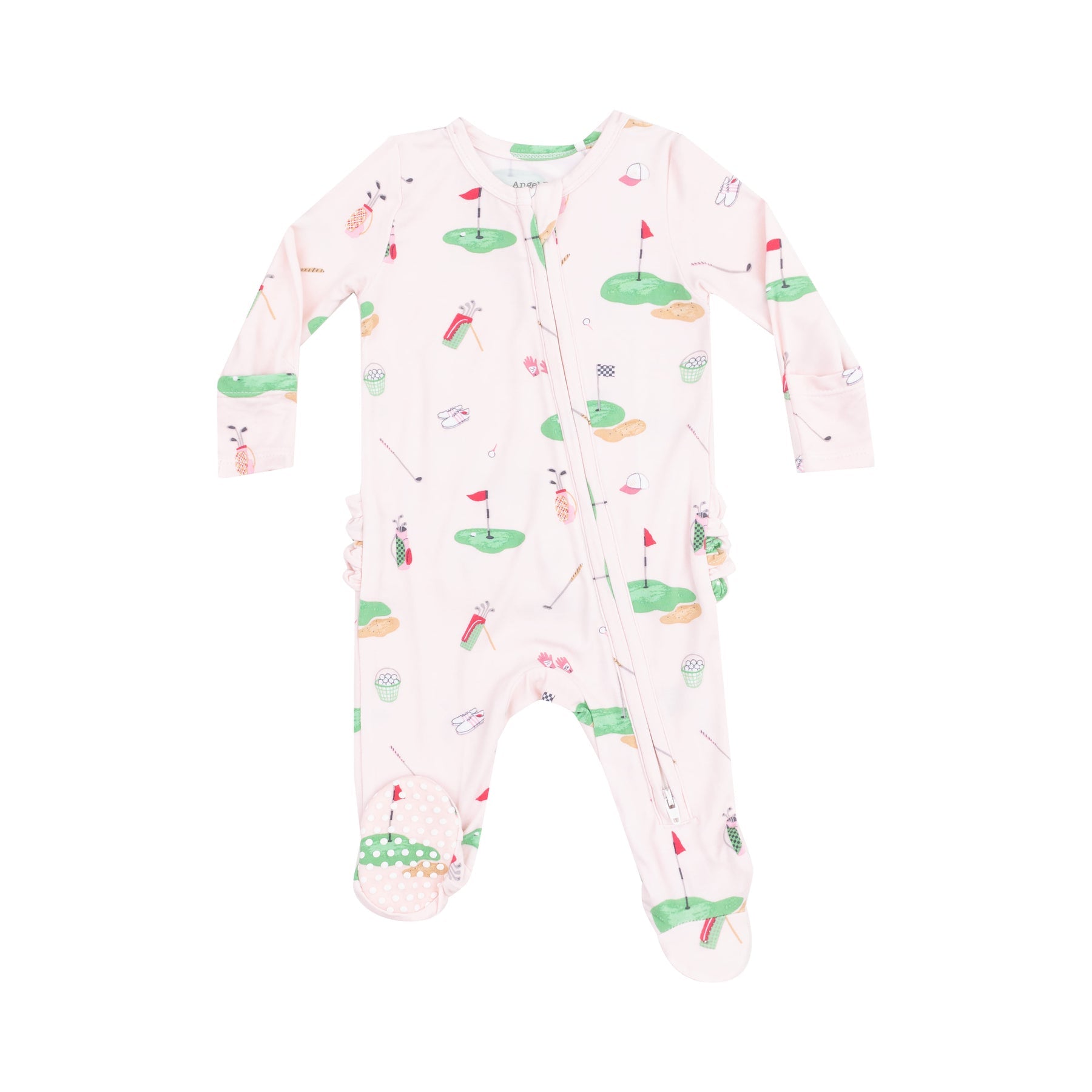 Golf Things Pink 2 Way Ruffle Back Footie - Twinkle Twinkle Little One