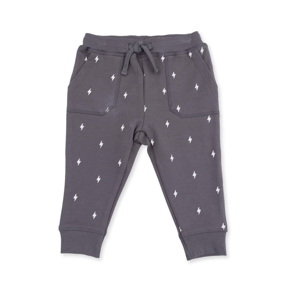 Angel Dear Lightning Bolt French Terry Drop Sleeve Sweatshirt & Jogger Pant