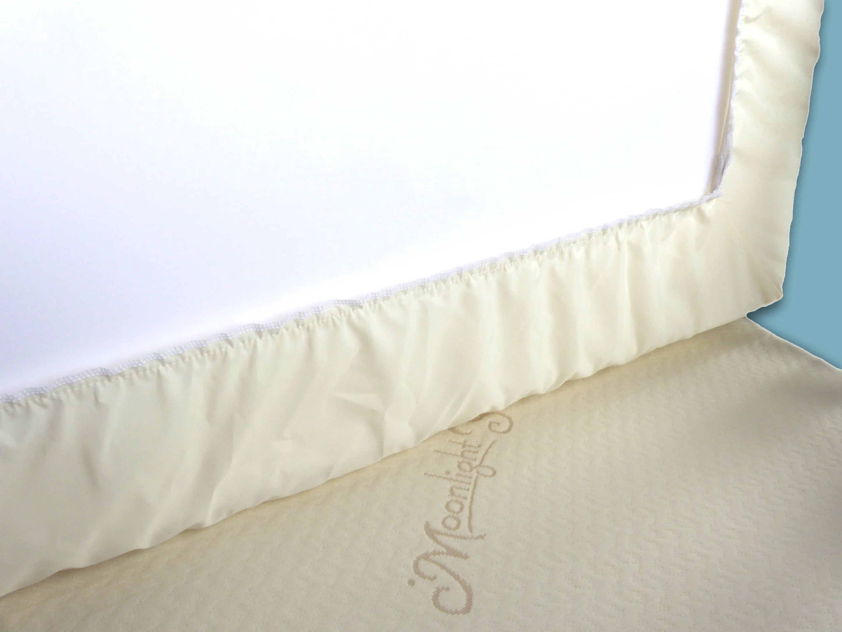 Premium Organic Cotton/Poly Blend Crib Mattress Cover - Waterproof