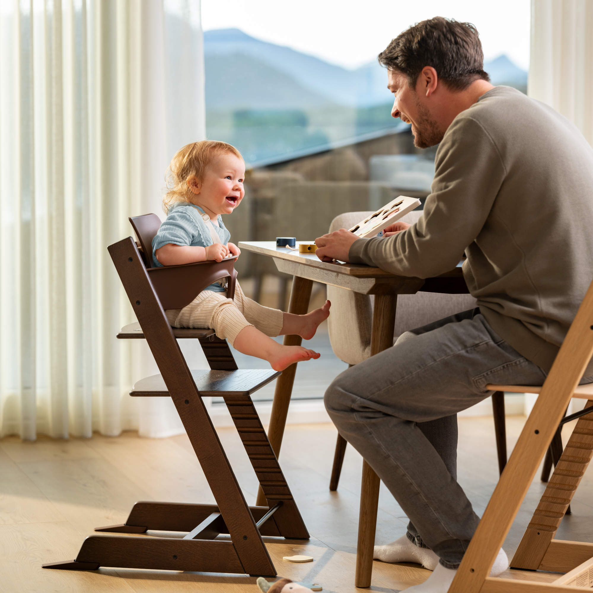 Stokke Tripp Trapp High Chair² with Cushion, Tray and Newborn Set