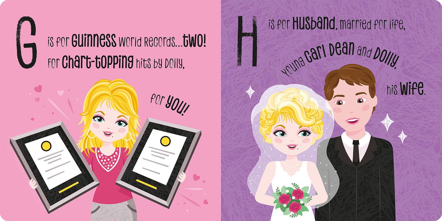 ABC of Dolly Parton: A Rhyming Lullaby Board Book - Twinkle Twinkle Little One