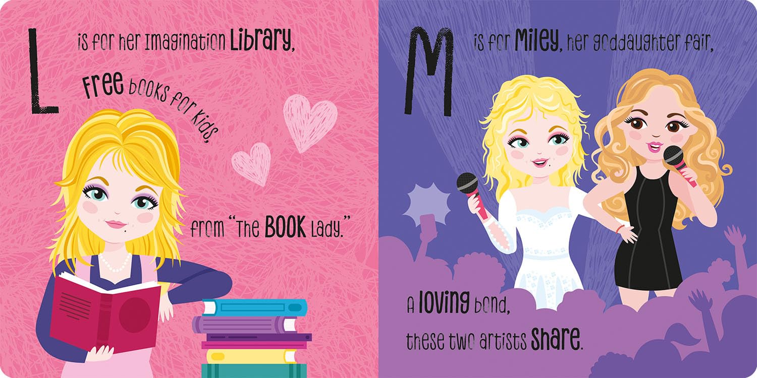 ABC of Dolly Parton: A Rhyming Lullaby Board Book - Twinkle Twinkle Little One