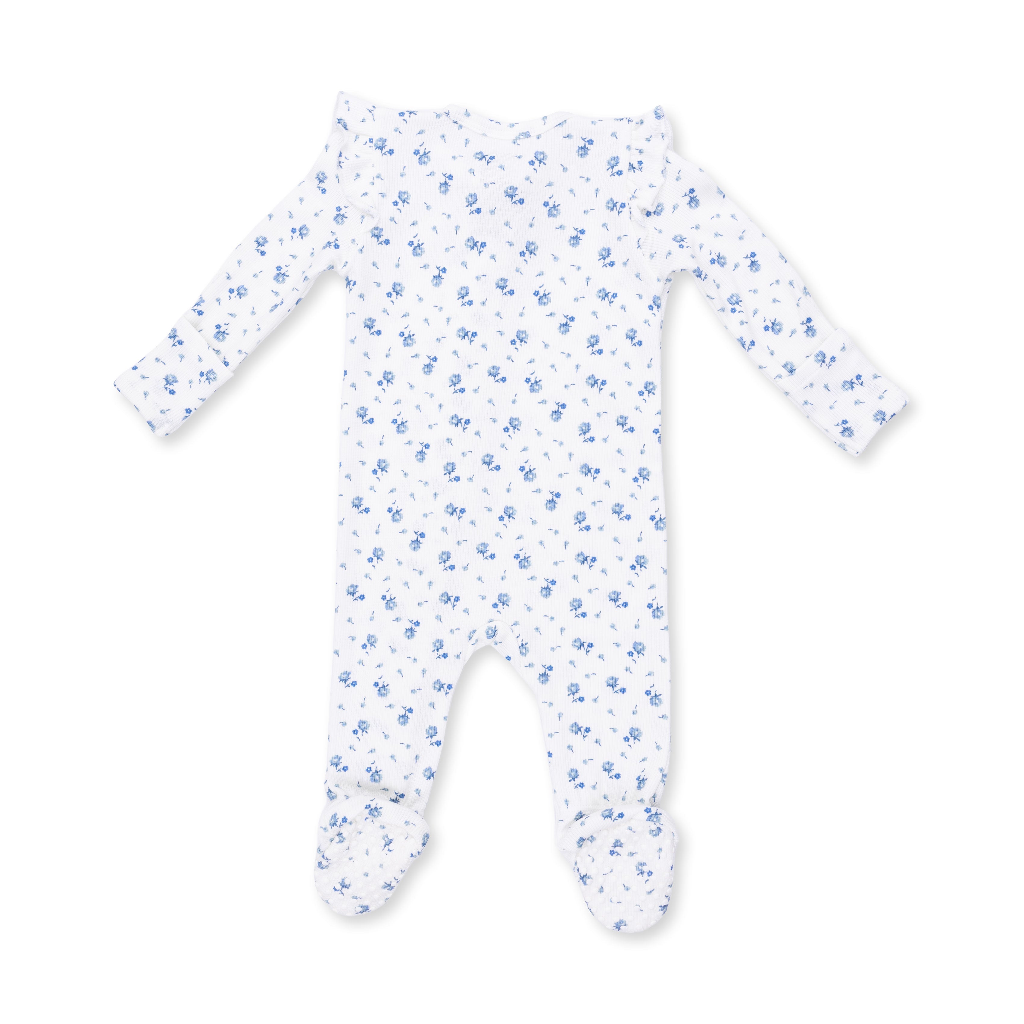 Angel Dear Joli Rosette 2 Way Ruffle Sleeve Zipper Footie