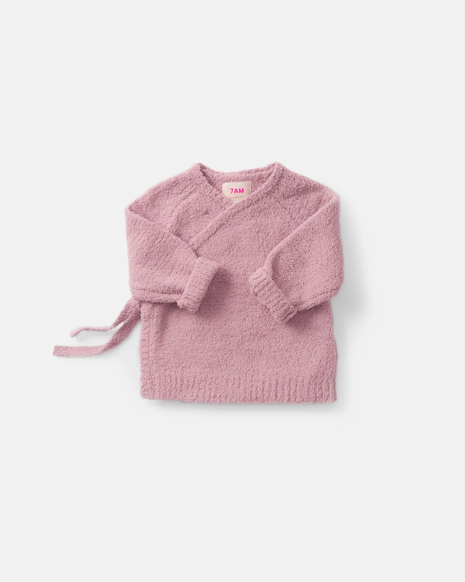 7 A.M. Enfant Fuzzy Wrap Top - Ash Rose - Twinkle Twinkle Little One