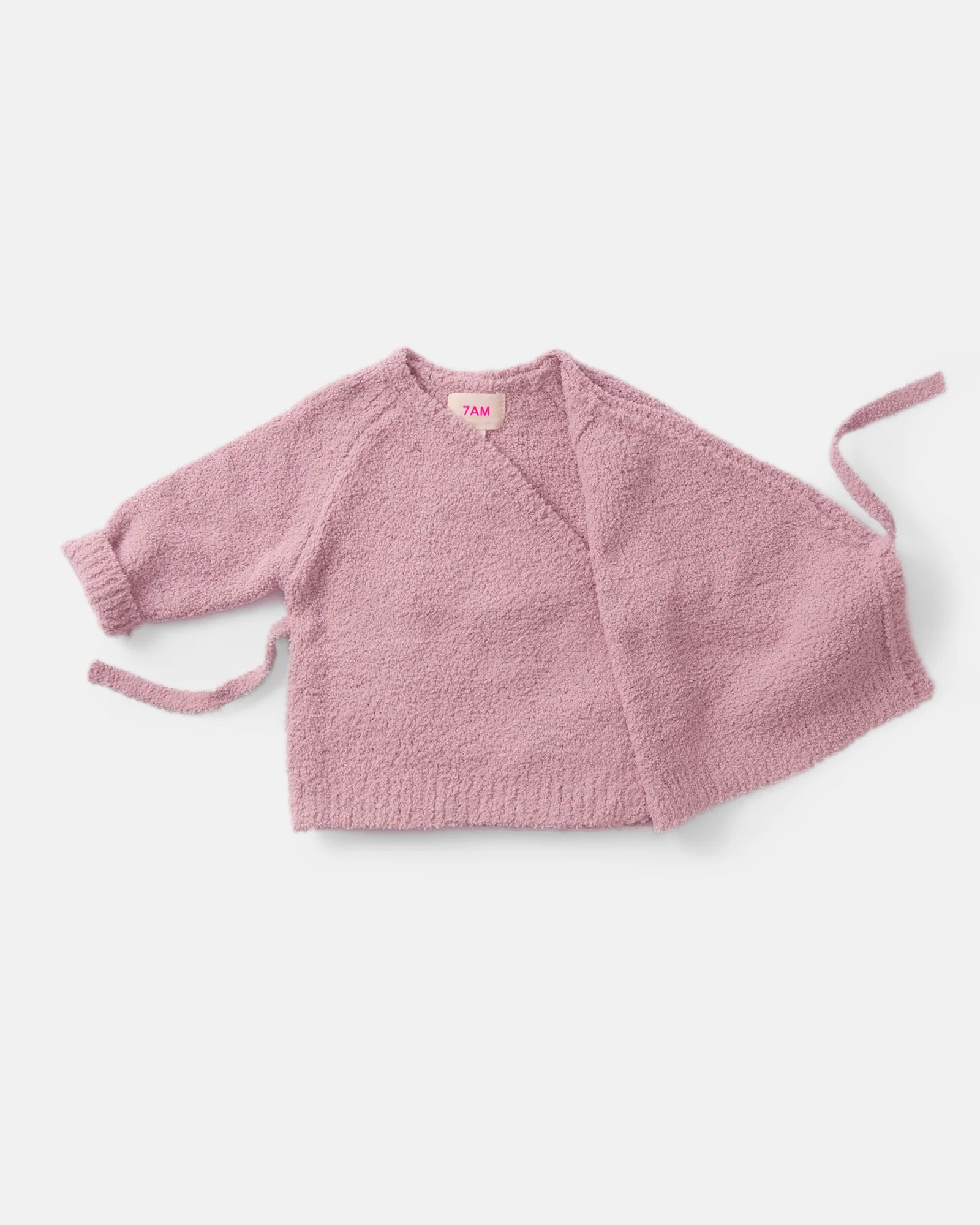 7 A.M. Enfant Fuzzy Wrap Top - Ash Rose - Twinkle Twinkle Little One