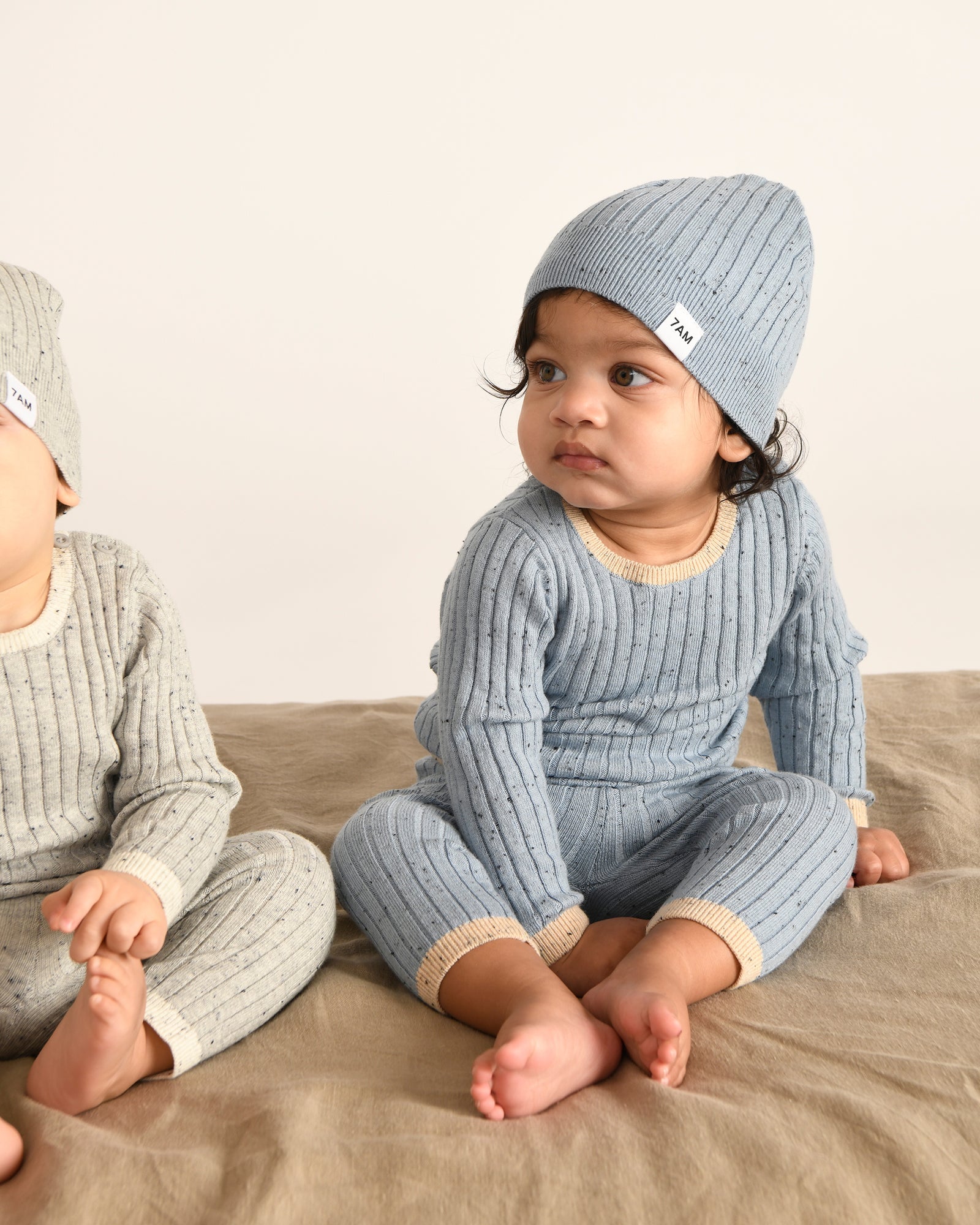 7 A.M. Hug Me Long Sleeve Top - Lake Blue - Twinkle Twinkle Little One