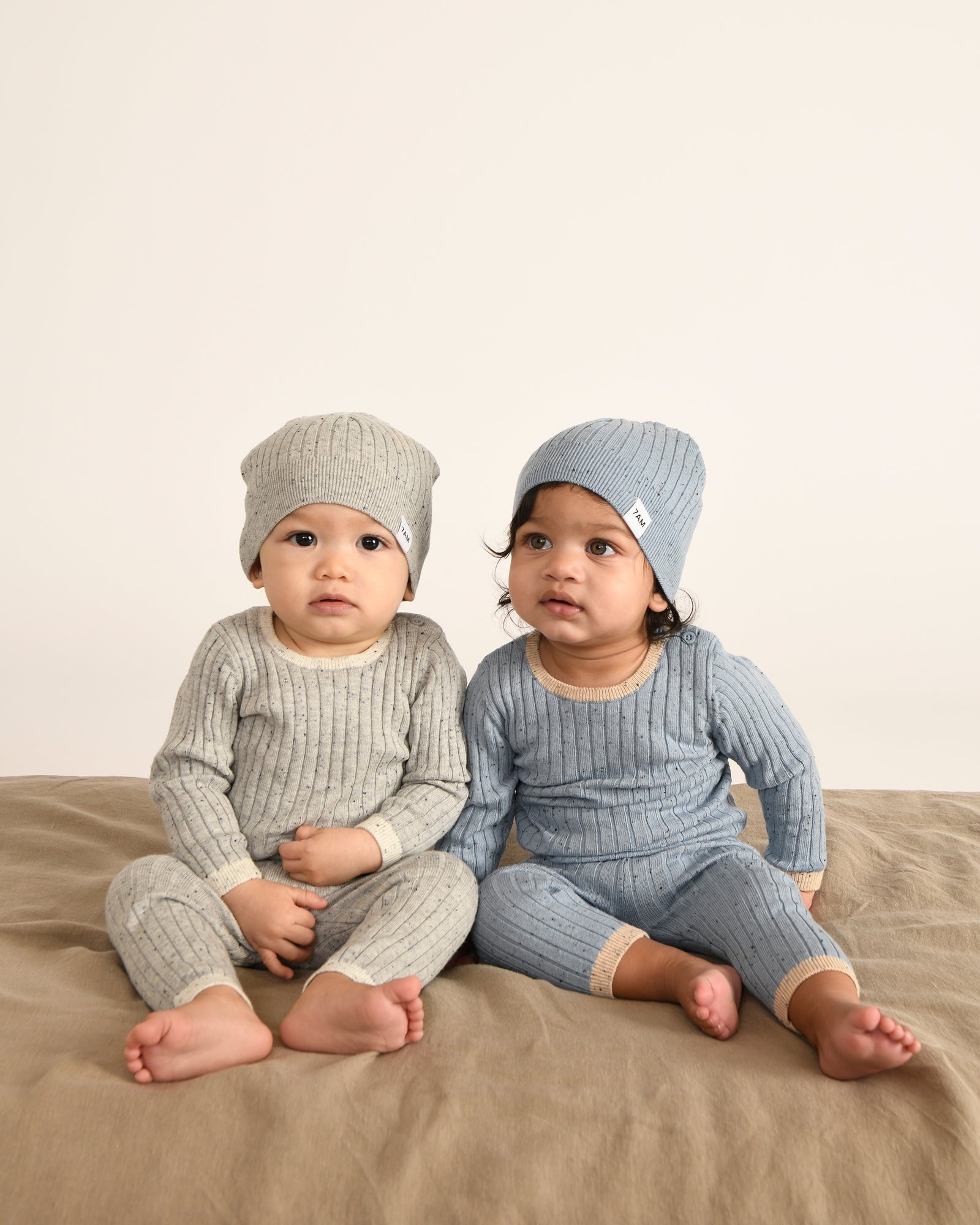 7 A.M. Hug Me Long Sleeve Top - Lake Blue - Twinkle Twinkle Little One