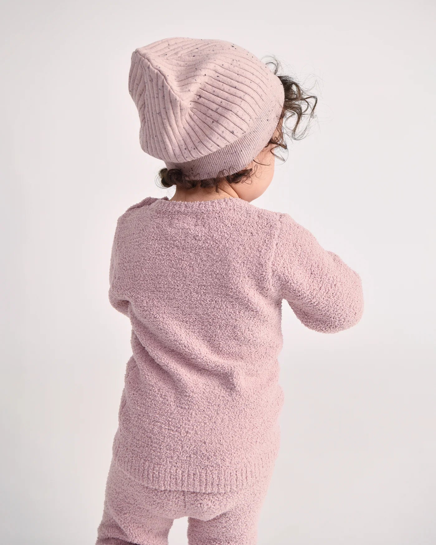 7 A.M. Enfant Long Sleeve Top & Fuzzy Leggings Set - Ash Rose - Twinkle Twinkle Little One