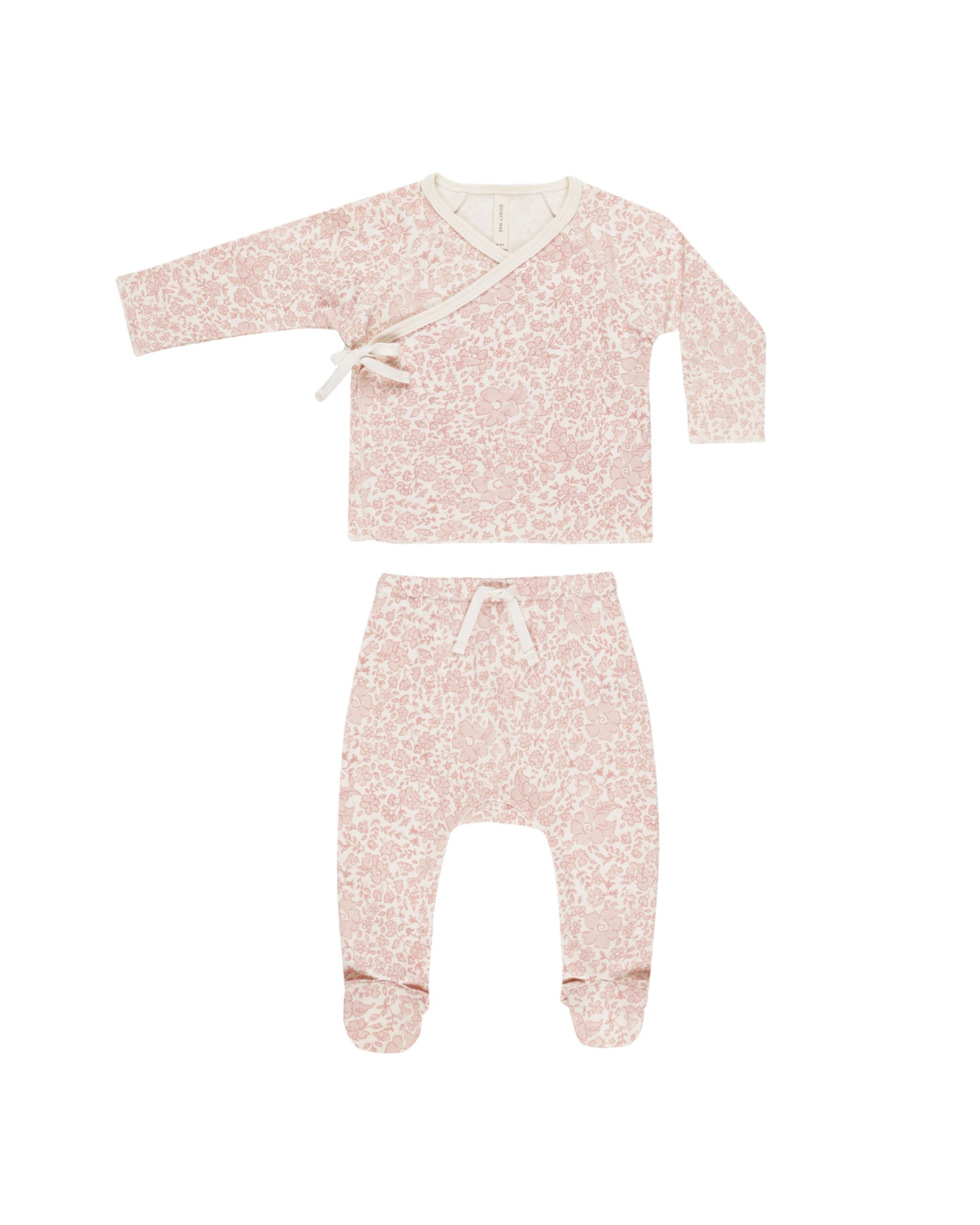 Newborn Blossom Hat, Wrap Top & Pant Set - Twinkle Twinkle Little One