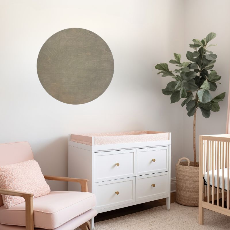 Sugar + Maple Round Base Personalized Name Sign | Sunbleached - Twinkle Twinkle Little One