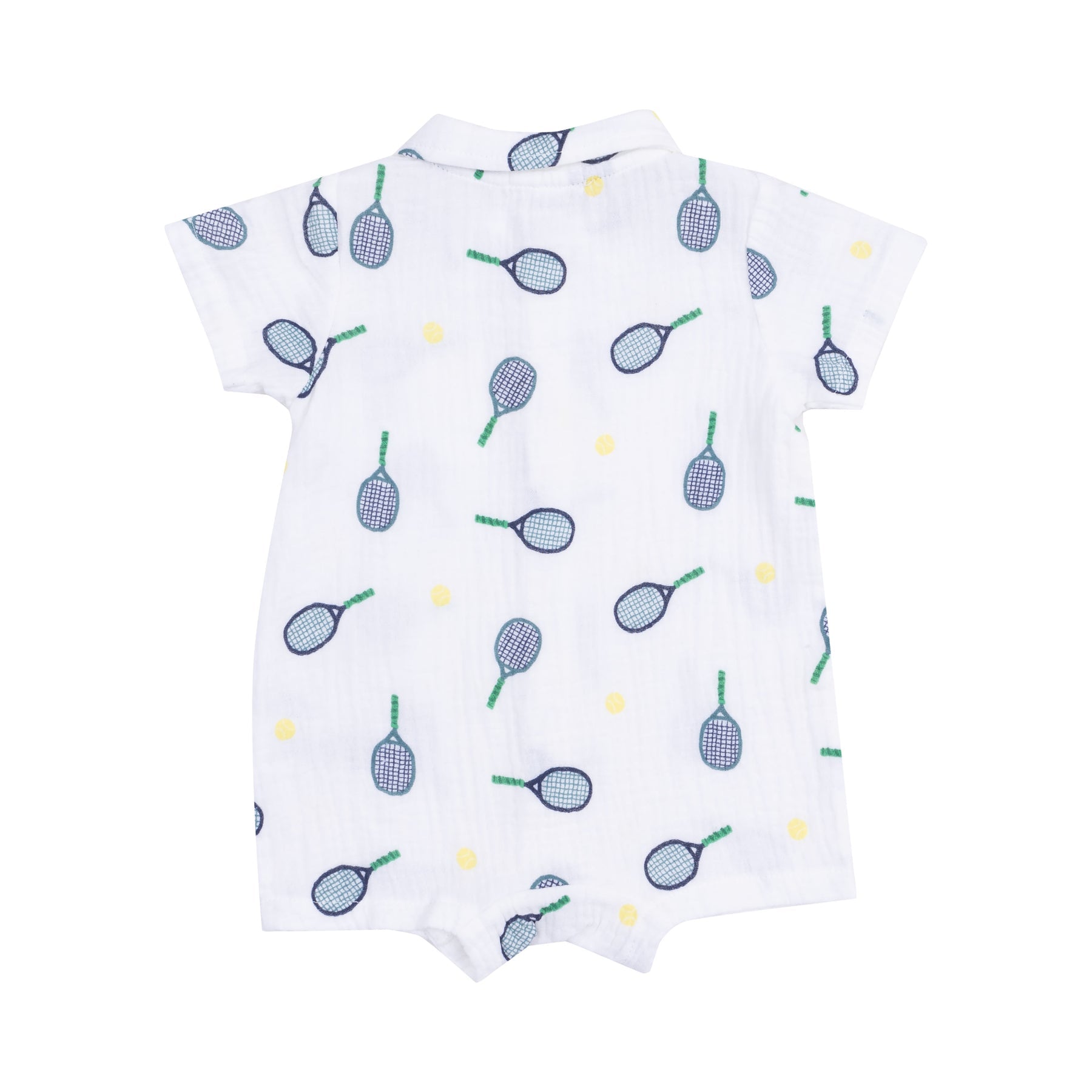 Tennis Button Down Polo Shortie - Twinkle Twinkle Little One