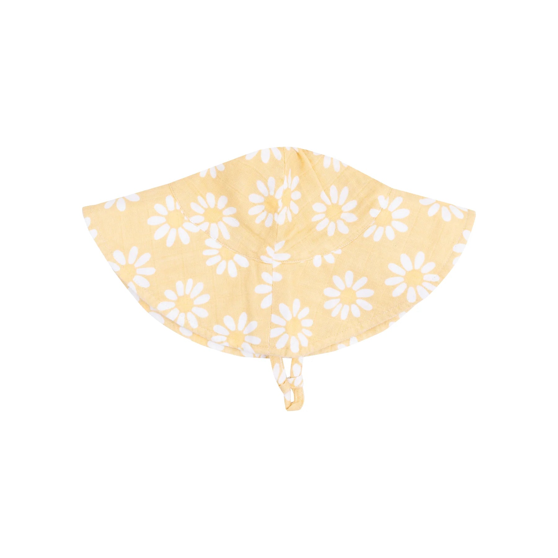 Yellow Mod Daisy Muslin Wide Brim Sunhat - Twinkle Twinkle Little One
