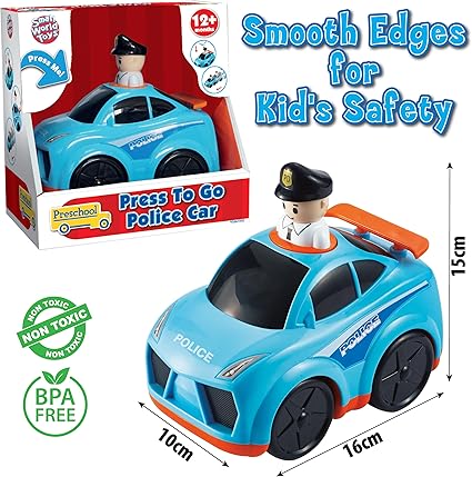 Press To Go Police Car Toy - Twinkle Twinkle Little One