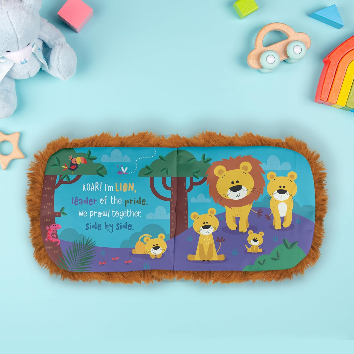 Lion Hand Puppet Cloth Book