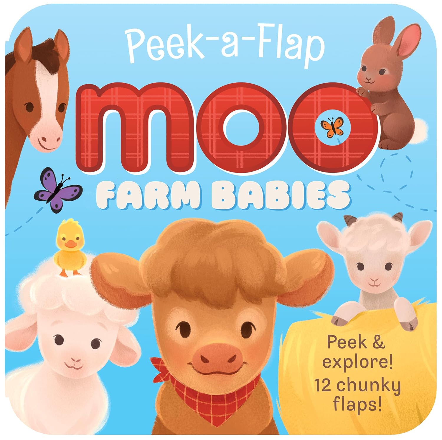 Farm Babies: Peek-a-Flap Children's Board Book
