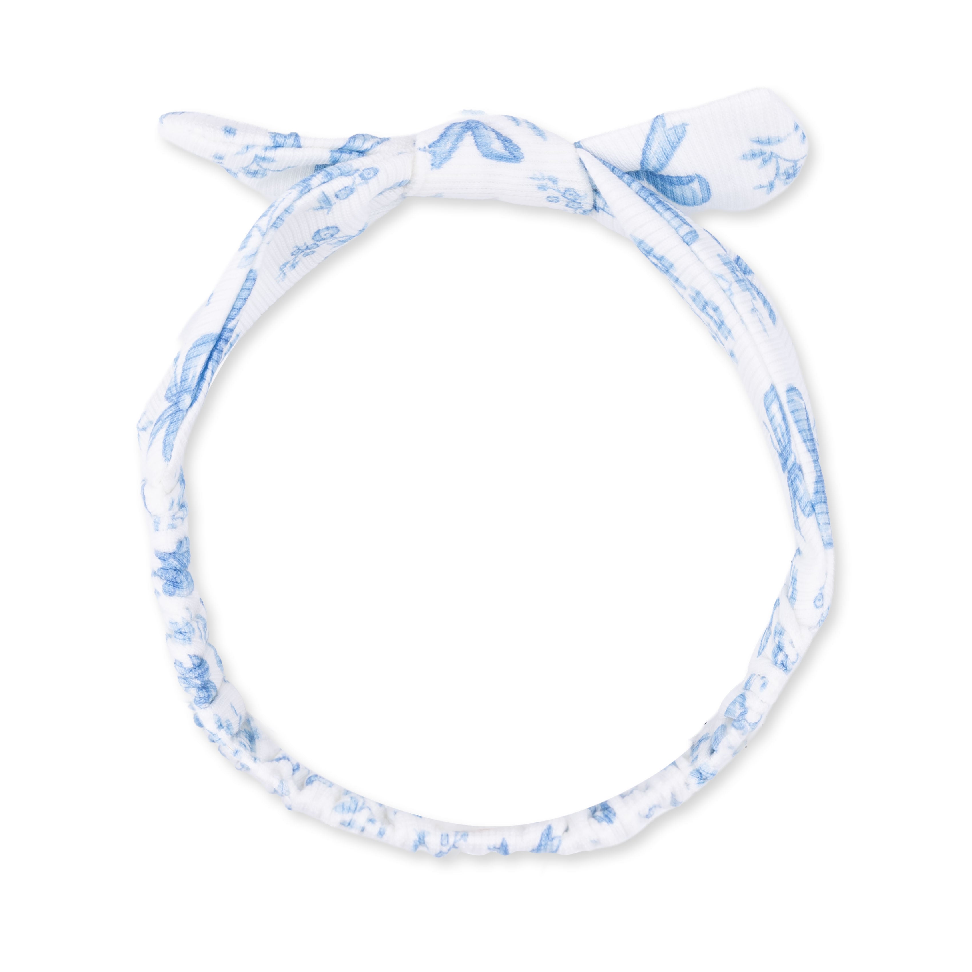 Angel Dear Blue Bows and Flowers Knot Headband