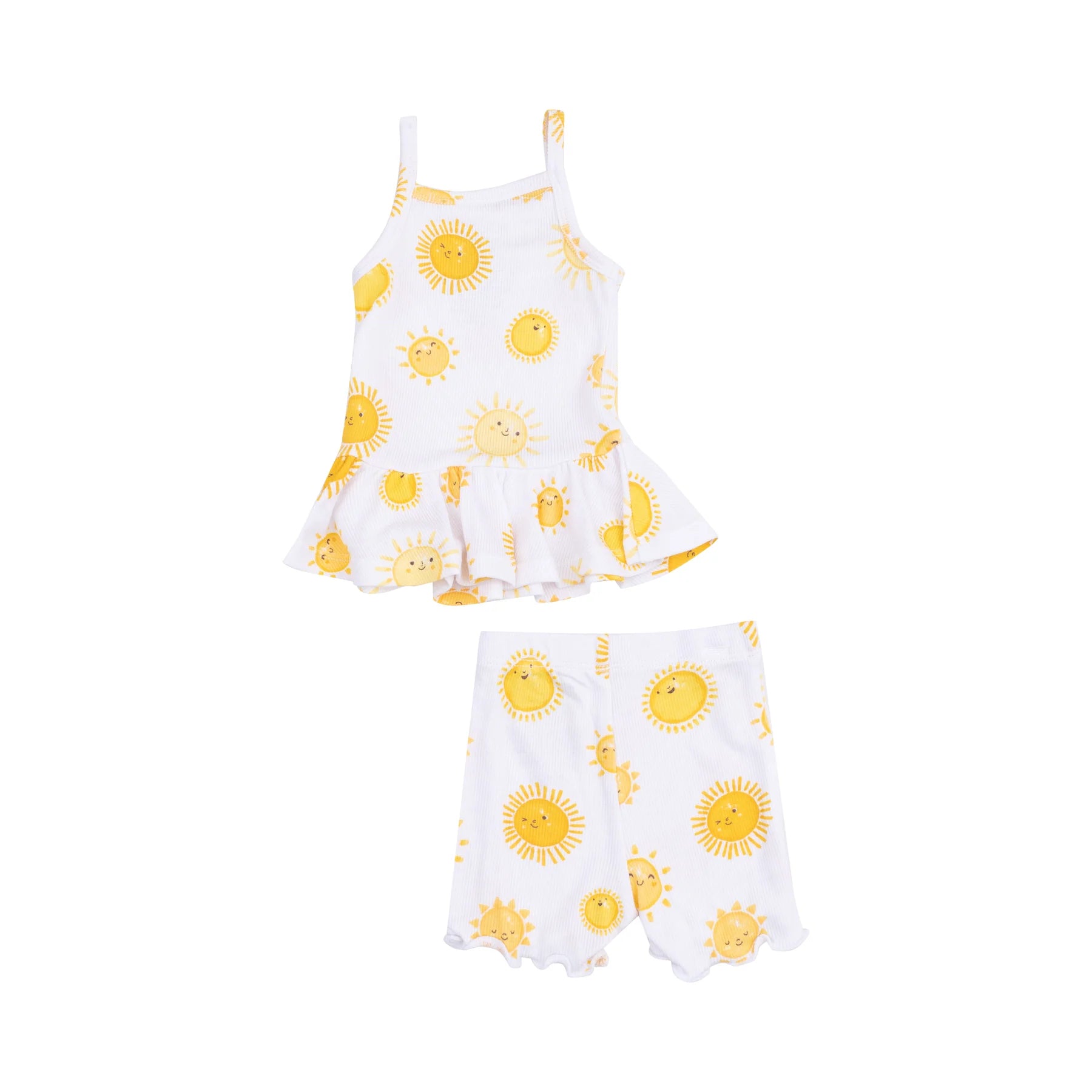 Happy Suns Peplum Tank & Bike Short - Twinkle Twinkle Little One